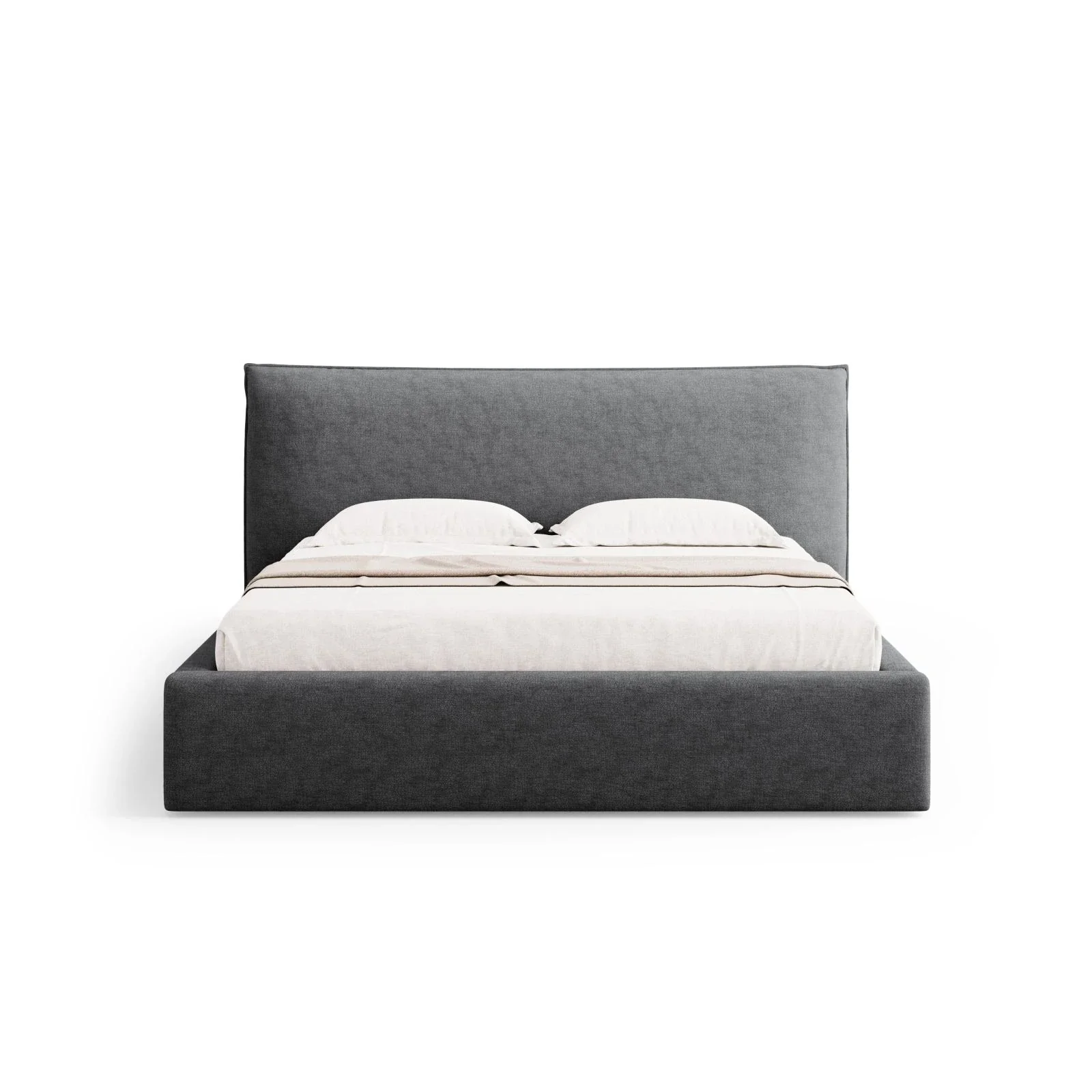 Kaelle Bett mit Stauraum und Kopfteil in Samt oder Chenille, 180x200 cm - Image 38