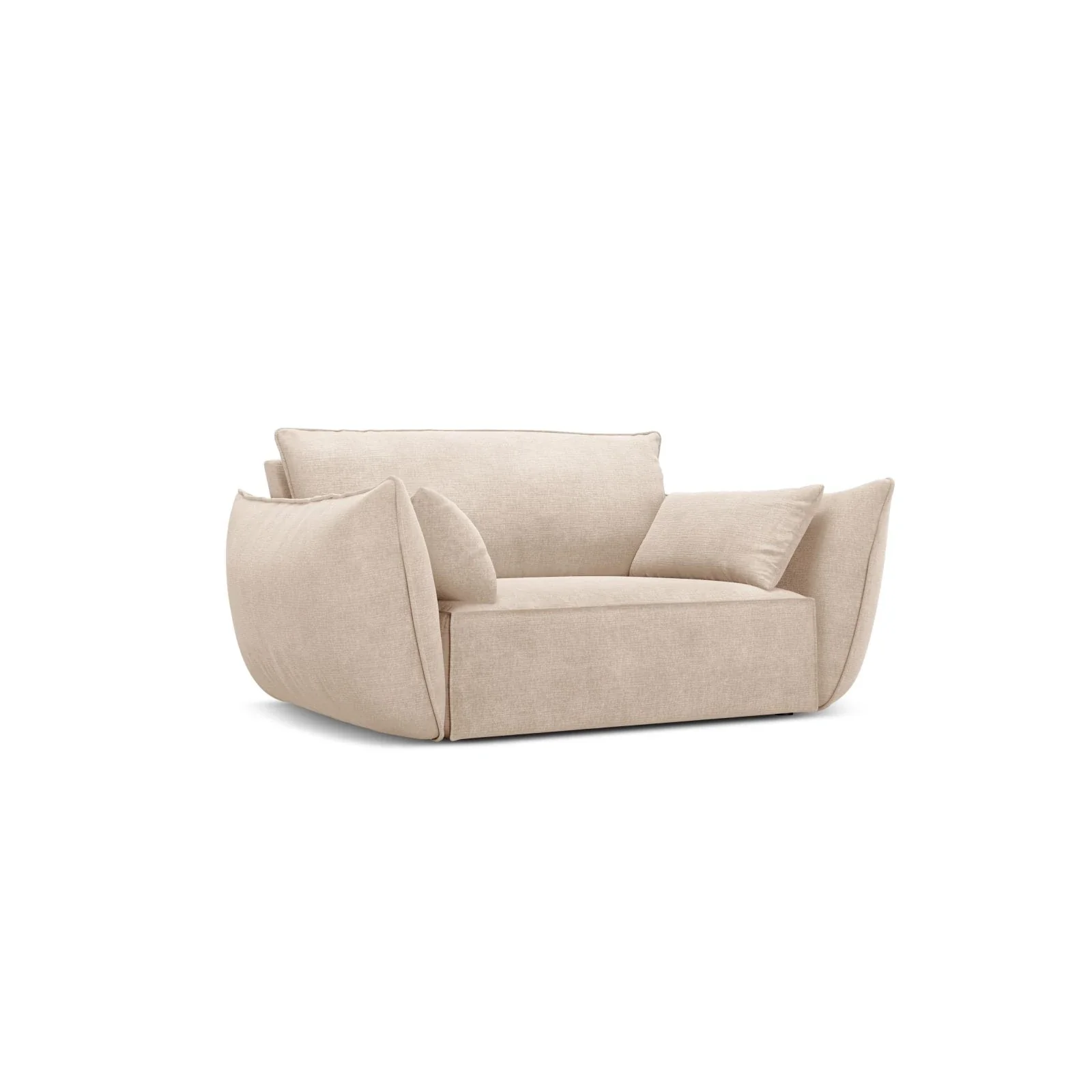 Kaelle Sessel mit Bezug in Samt oder Chenille, 128x110 cm - Image 7