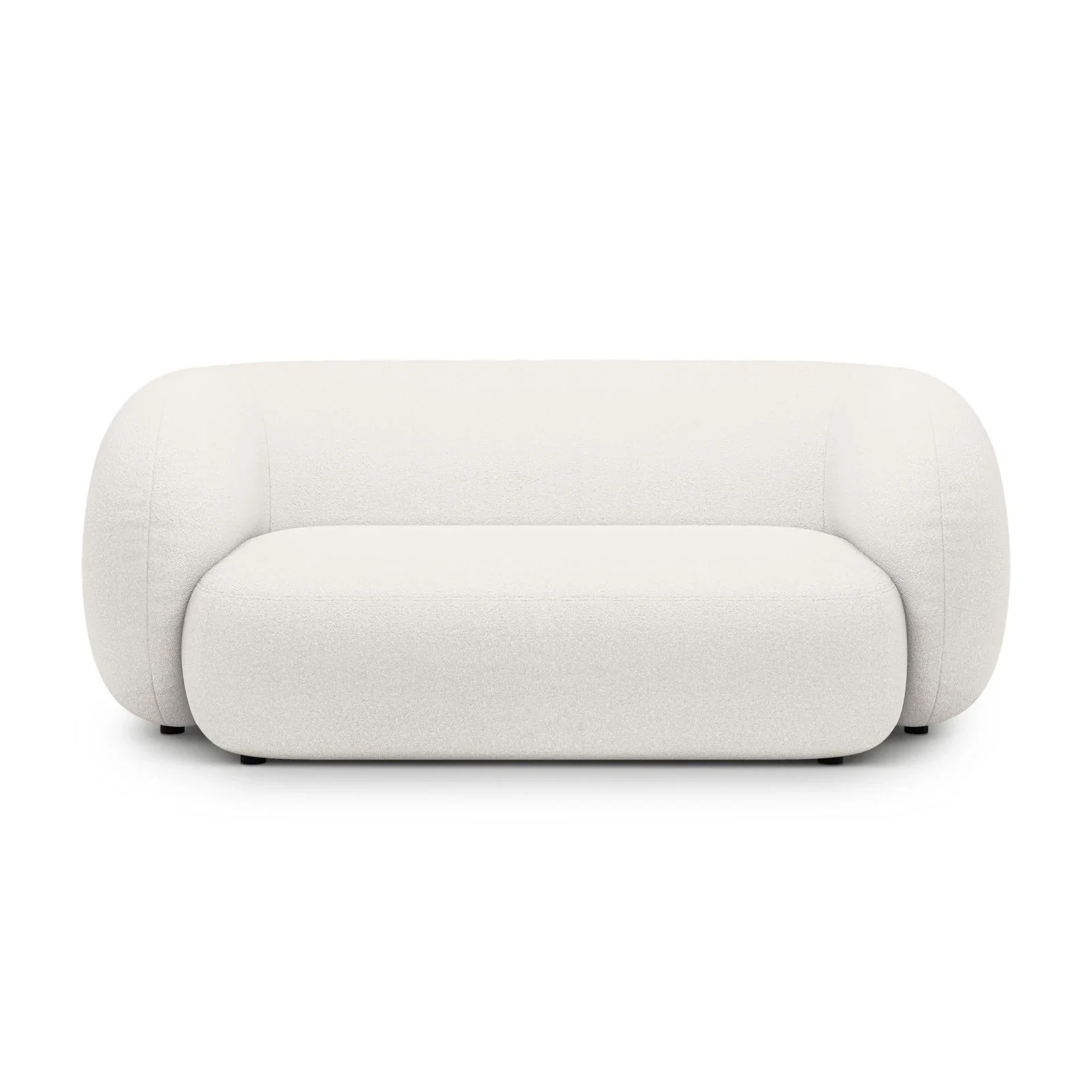Kate 2-Sitzer Sofa in Samt, Strukturstoff oder Boucle, 183x99 cm