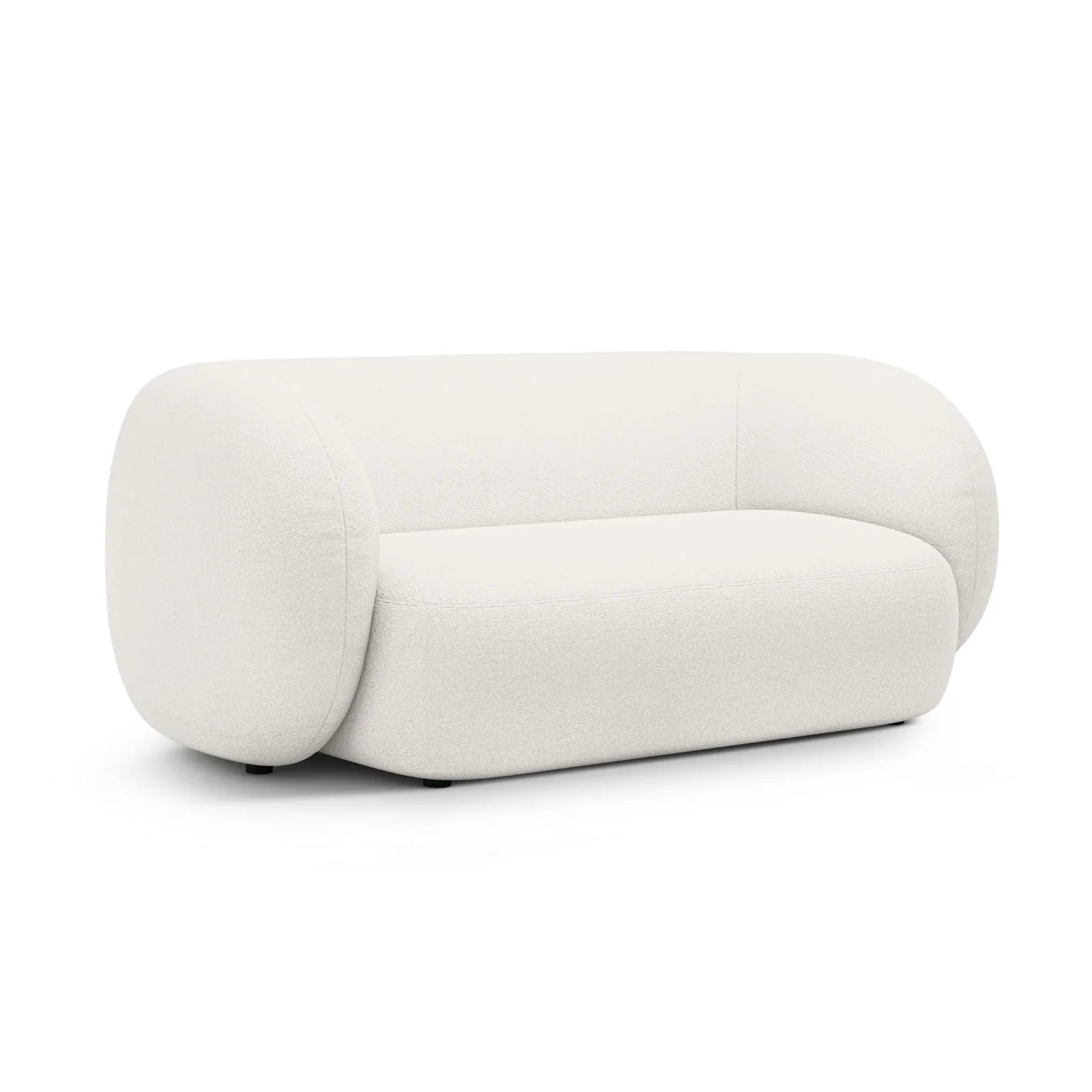 Kate 2-Sitzer Sofa in Samt, Strukturstoff oder Boucle, 183x99 cm - Image 2
