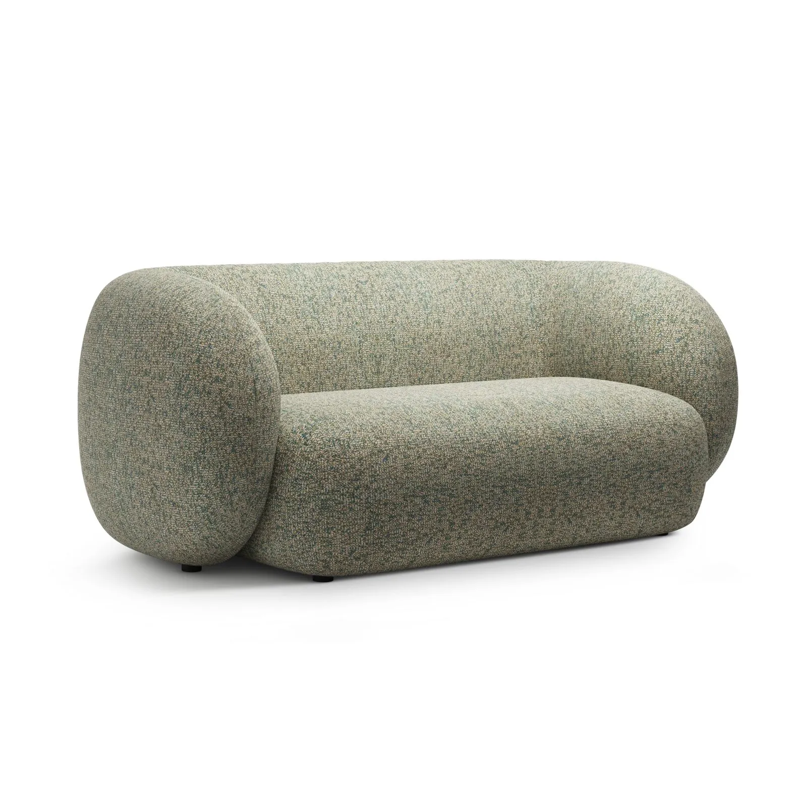 Kate 2-Sitzer Sofa in Samt, Strukturstoff oder Boucle, 183x99 cm - Image 42