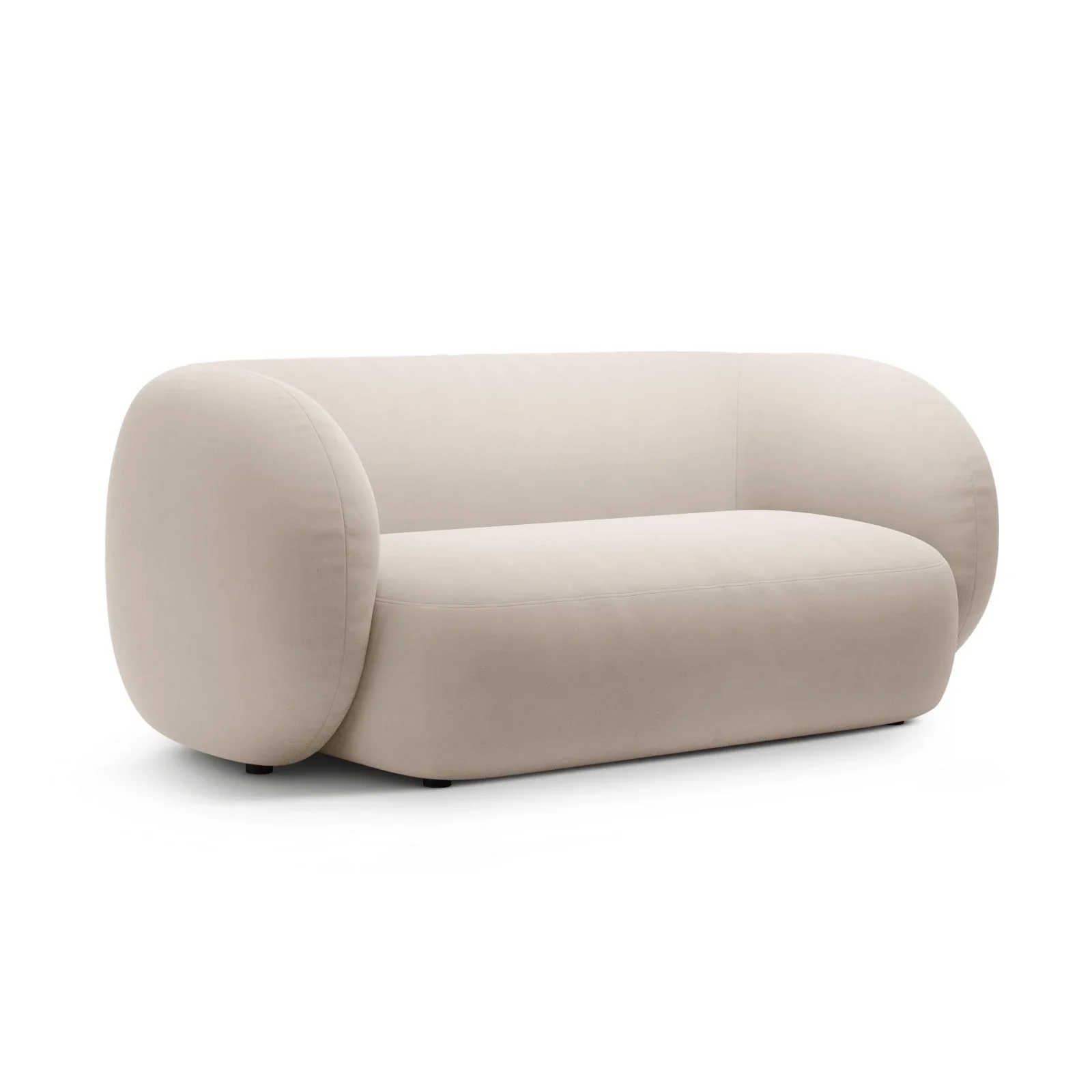 Kate 2-Sitzer Sofa in Samt, Strukturstoff oder Boucle, 183x99 cm - Image 54