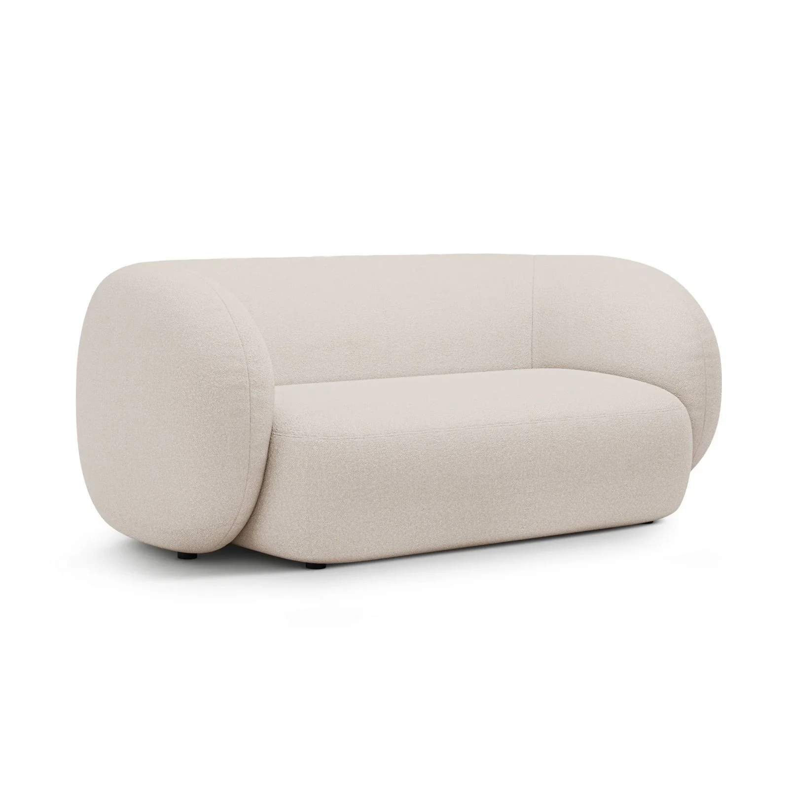 Kate 2-Sitzer Sofa in Samt, Strukturstoff oder Boucle, 183x99 cm - Image 6