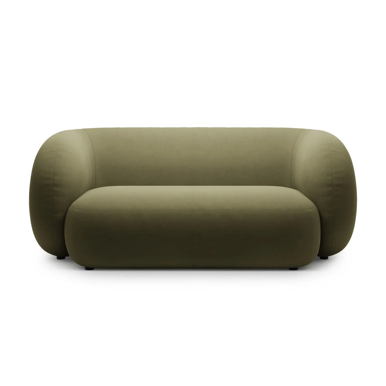 Kate 2-Sitzer Sofa in Samt, Strukturstoff oder Boucle, 183x99 cm - Image 61