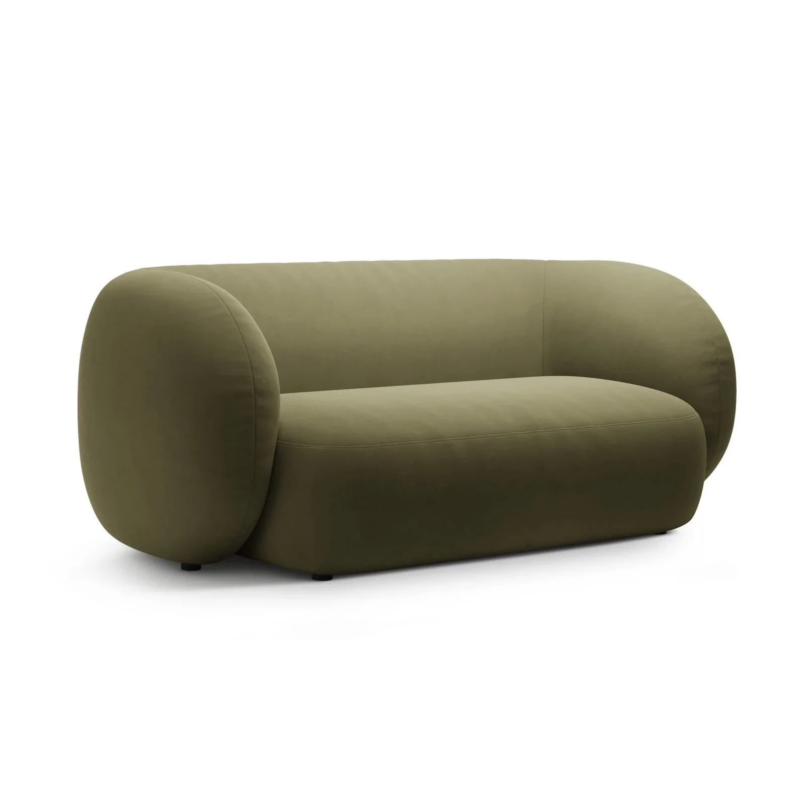 Kate 2-Sitzer Sofa in Samt, Strukturstoff oder Boucle, 183x99 cm - Image 62