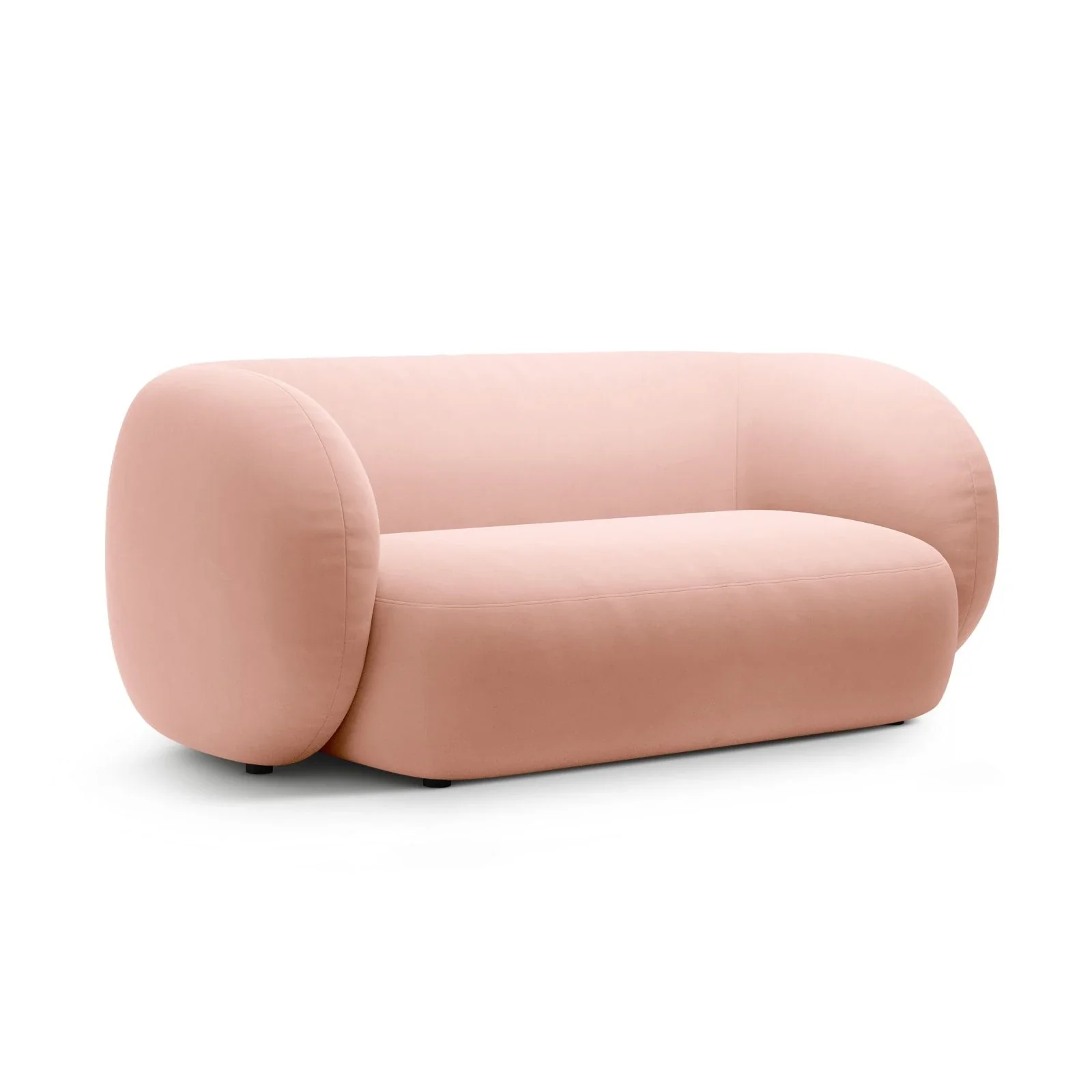 Kate 2-Sitzer Sofa in Samt, Strukturstoff oder Boucle, 183x99 cm - Image 66