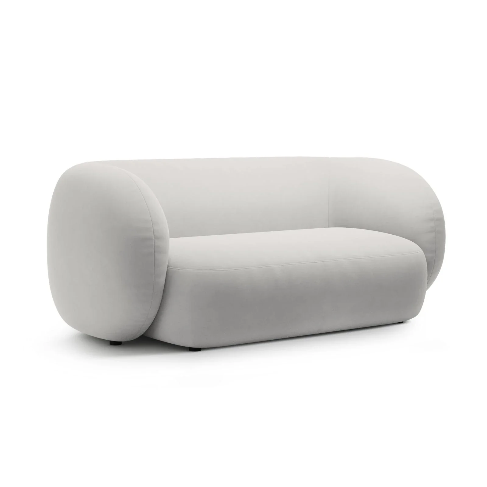 Kate 2-Sitzer Sofa in Samt, Strukturstoff oder Boucle, 183x99 cm - Image 74