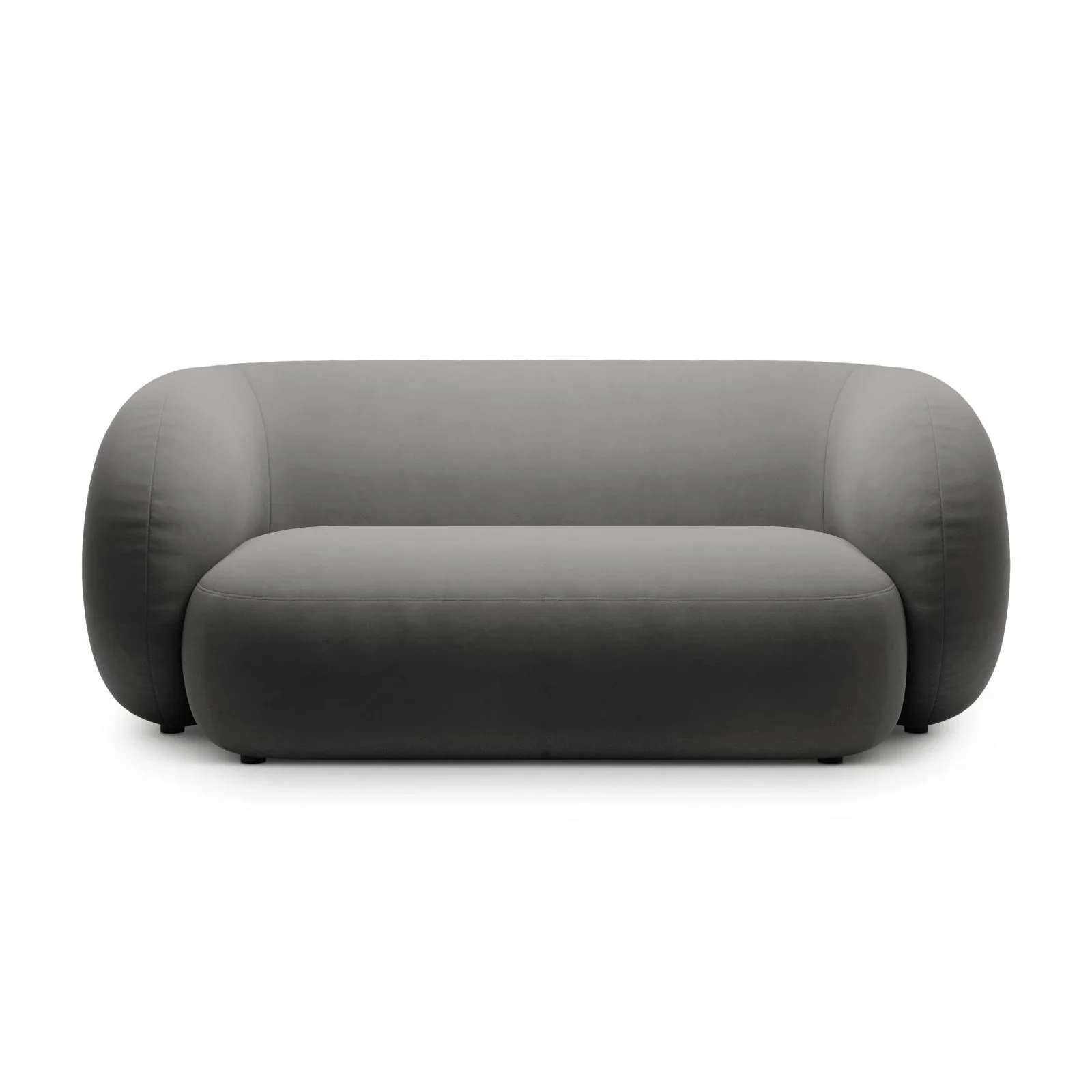 Kate 2-Sitzer Sofa in Samt, Strukturstoff oder Boucle, 183x99 cm - Image 77