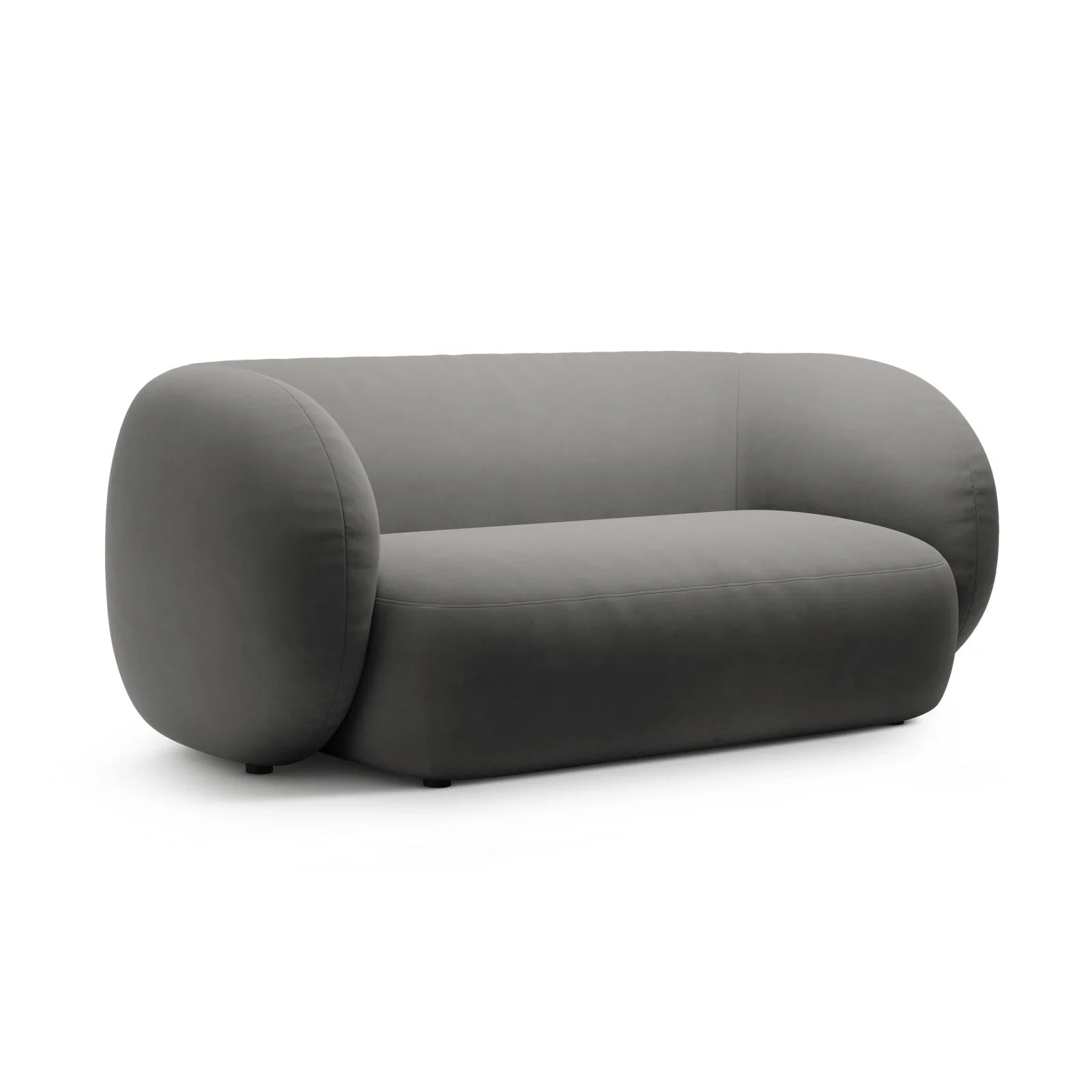 Kate 2-Sitzer Sofa in Samt, Strukturstoff oder Boucle, 183x99 cm - Image 78