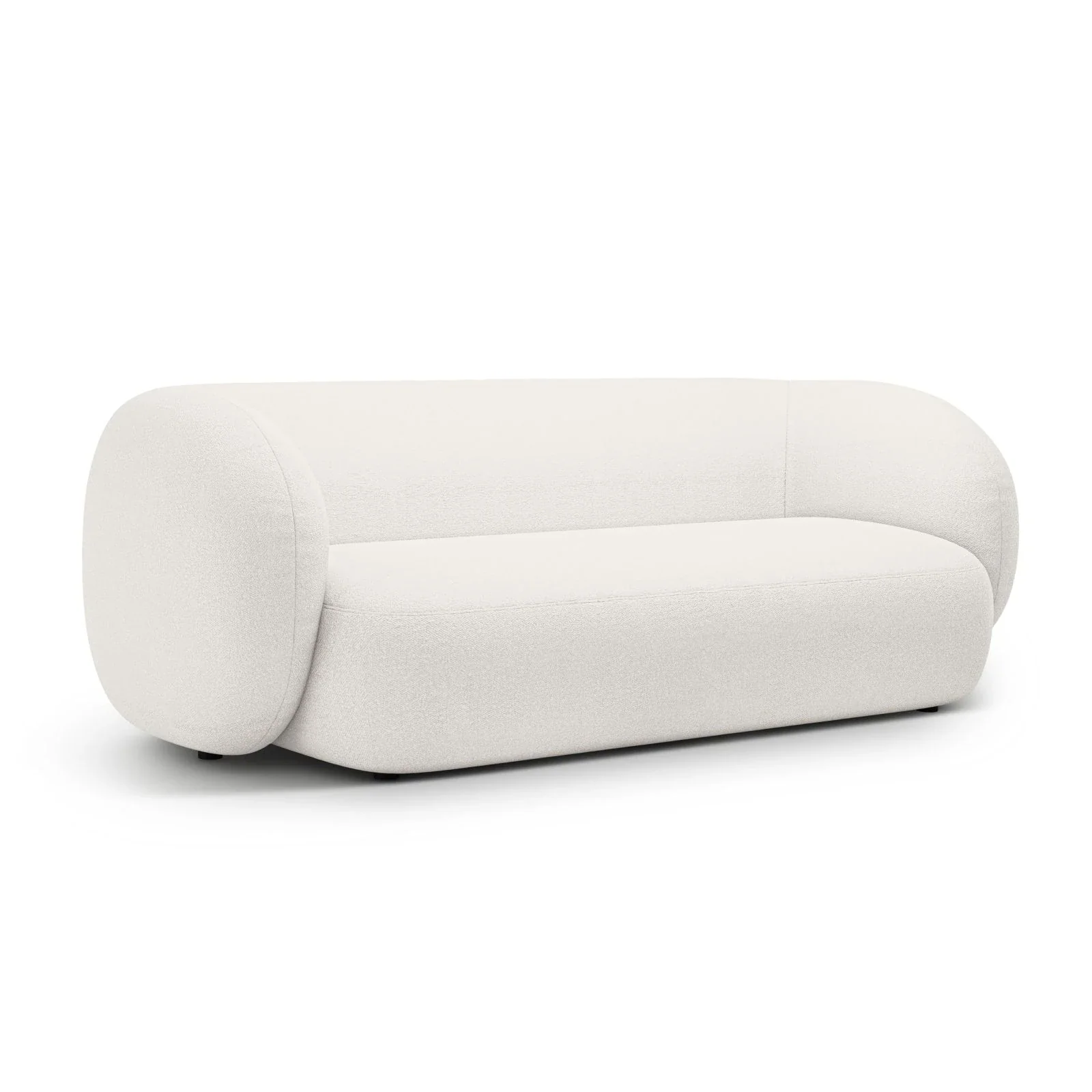 Kate 3-Sitzer Sofa mit Bezug aus Samt, Strukturstoff oder Boucle, 213x99 cm - Image 2