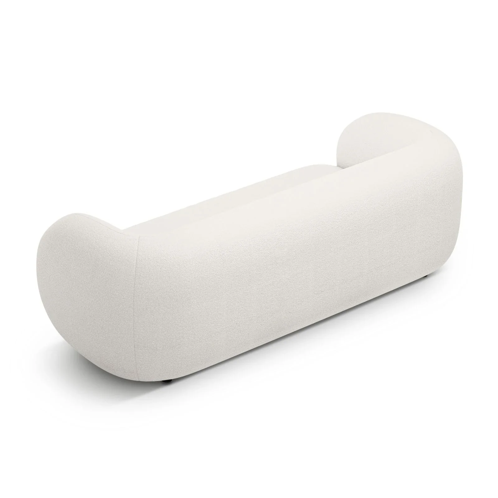 Kate 3-Sitzer Sofa mit Bezug aus Samt, Strukturstoff oder Boucle, 213x99 cm - Image 3