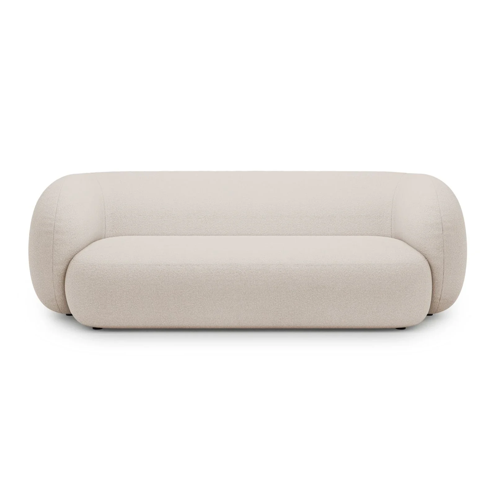 Kate 3-Sitzer Sofa mit Bezug aus Samt, Strukturstoff oder Boucle, 213x99 cm - Image 5
