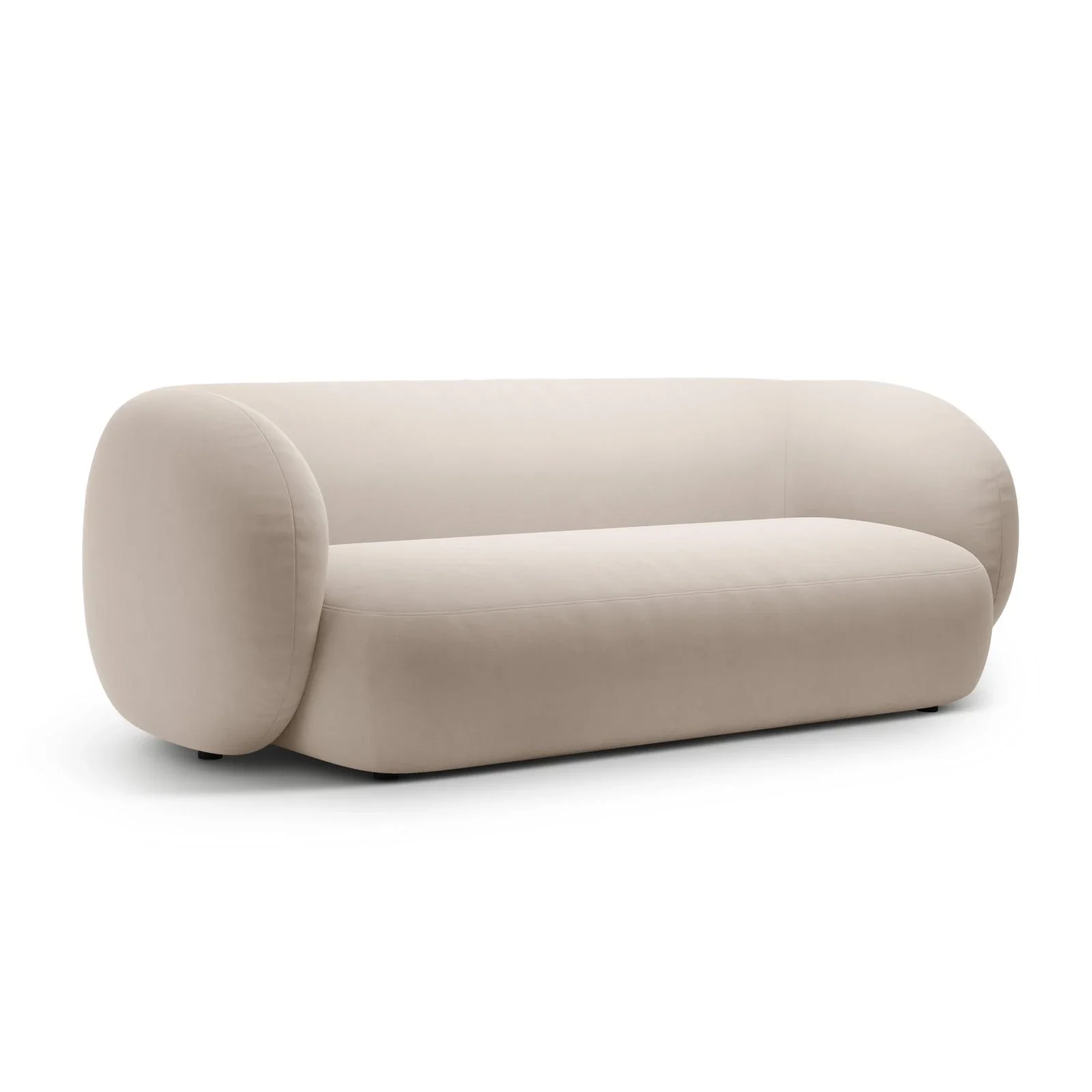 Kate 3-Sitzer Sofa mit Bezug aus Samt, Strukturstoff oder Boucle, 213x99 cm - Image 54