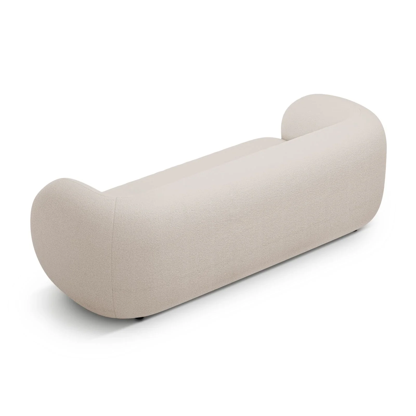 Kate 3-Sitzer Sofa mit Bezug aus Samt, Strukturstoff oder Boucle, 213x99 cm - Image 7