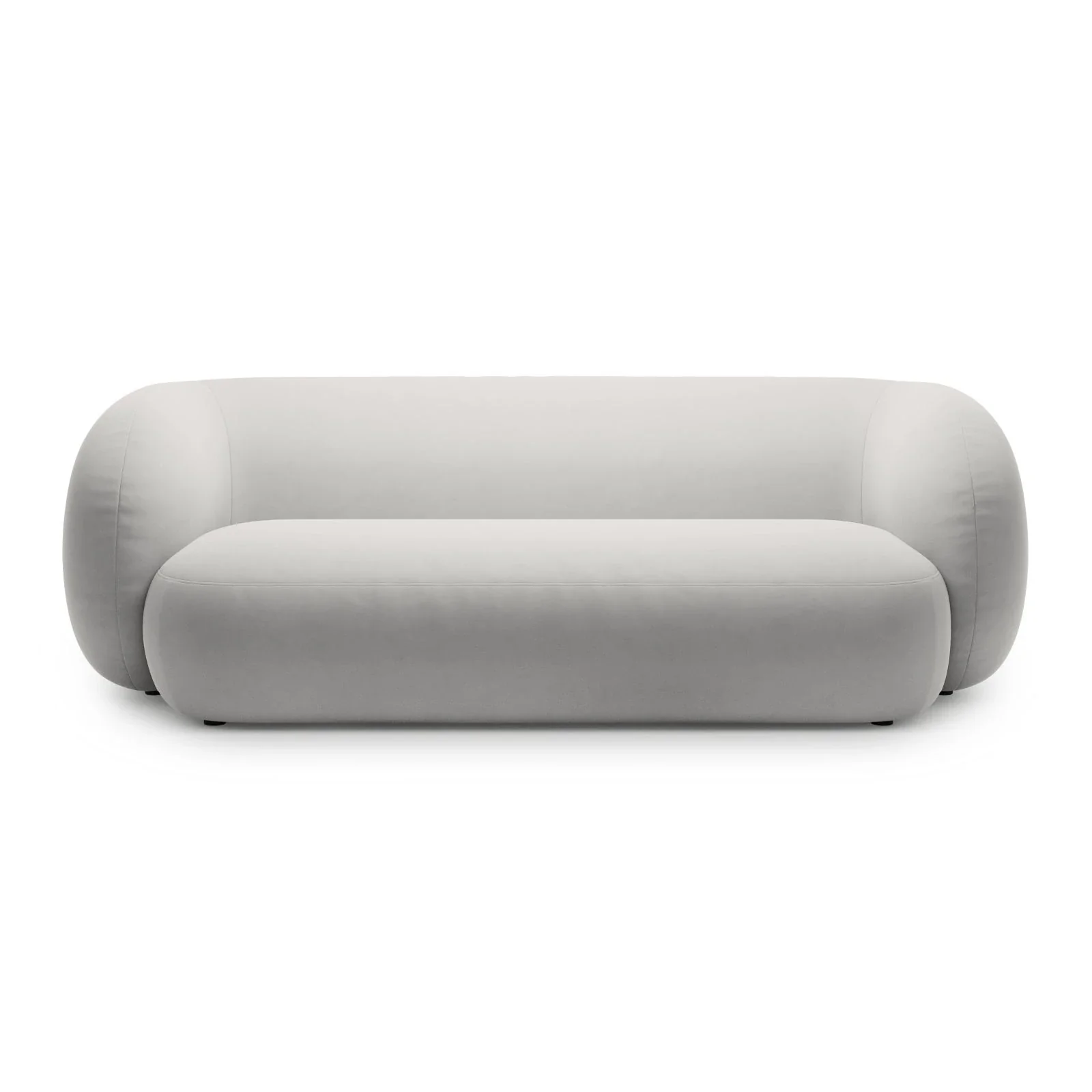 Kate 3-Sitzer Sofa mit Bezug aus Samt, Strukturstoff oder Boucle, 213x99 cm - Image 73