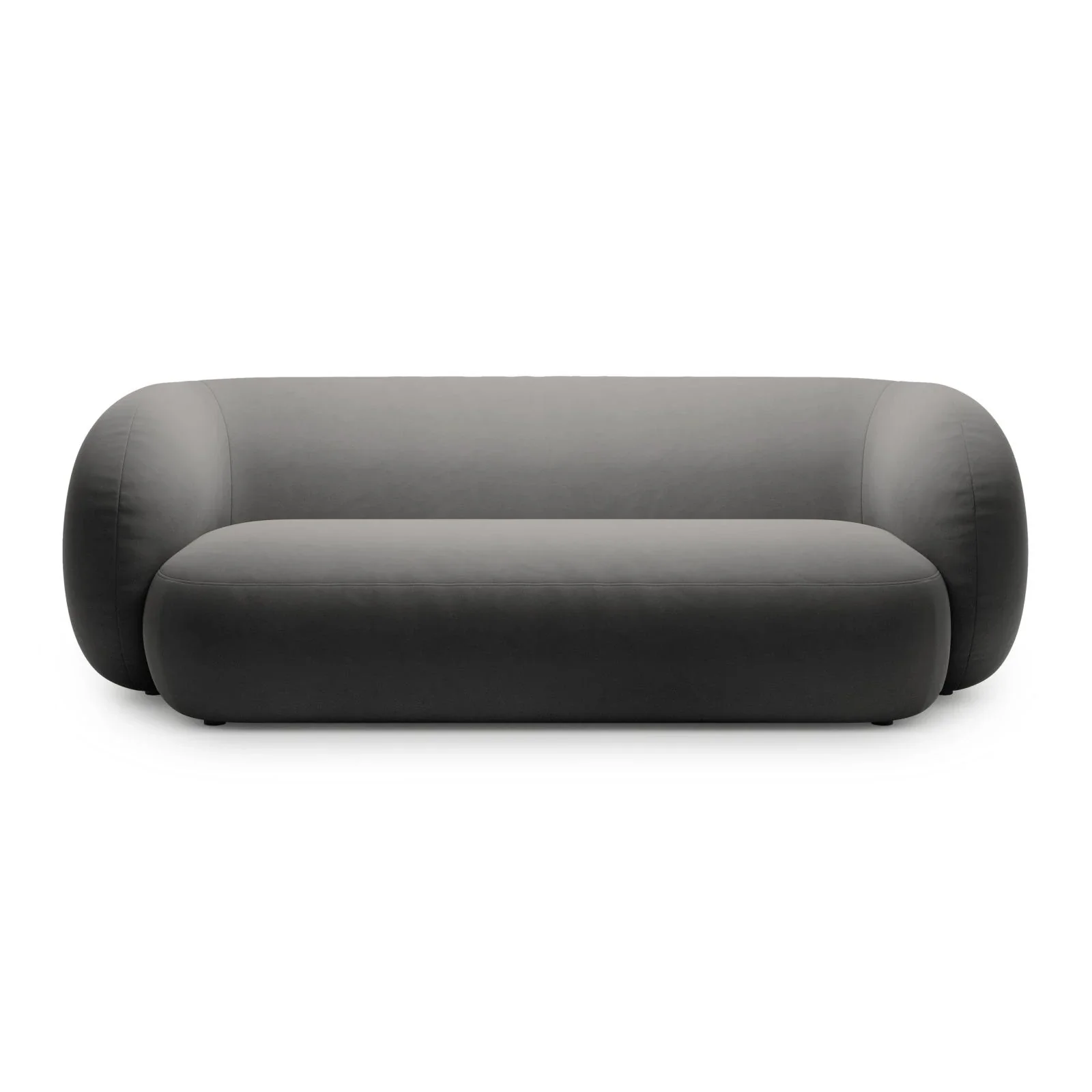 Kate 3-Sitzer Sofa mit Bezug aus Samt, Strukturstoff oder Boucle, 213x99 cm - Image 77