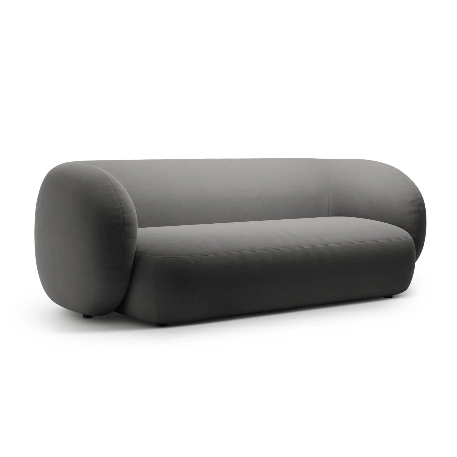 Kate 3-Sitzer Sofa mit Bezug aus Samt, Strukturstoff oder Boucle, 213x99 cm - Image 78