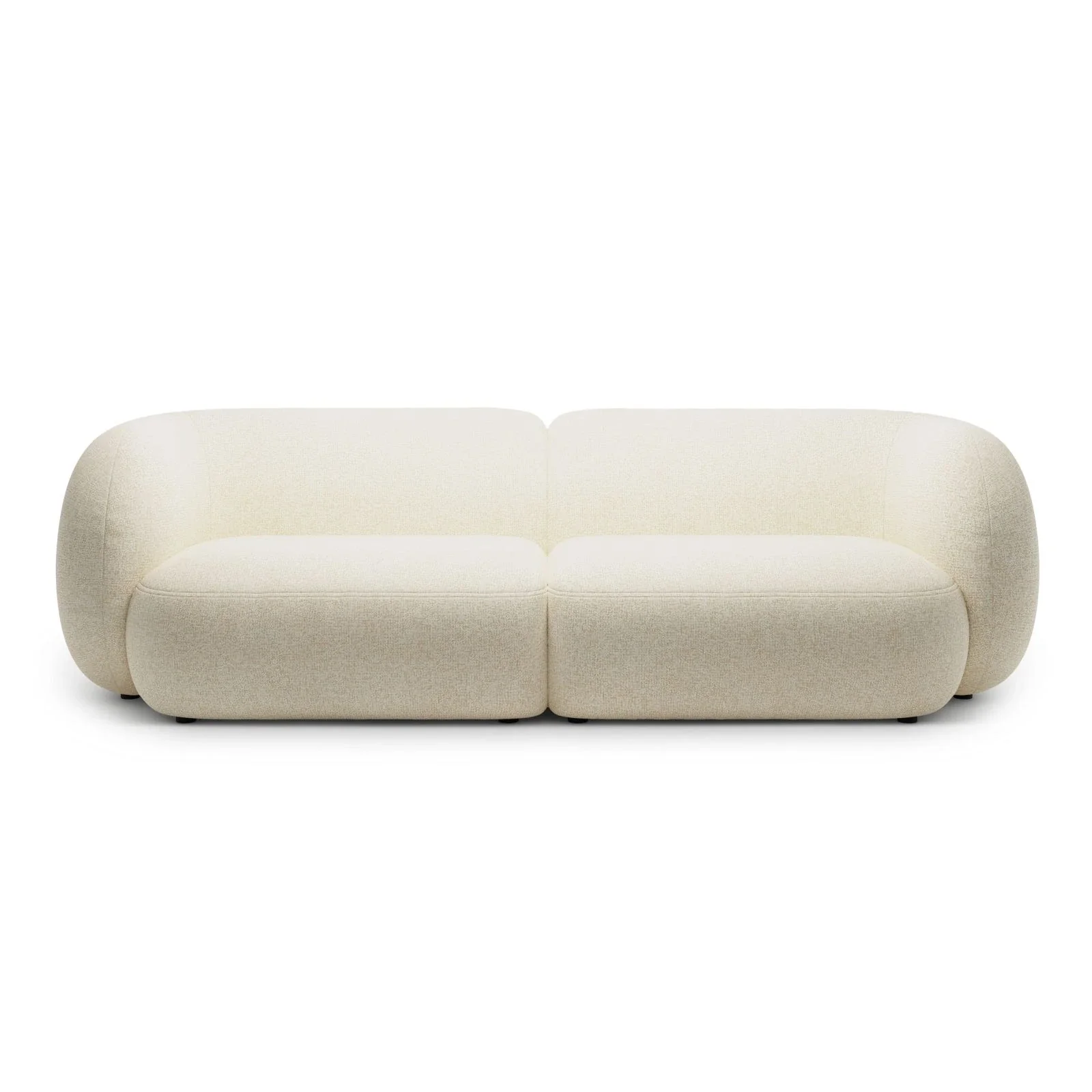 Kate 4-Sitzer Sofa mit Bezug aus Samt, Strukturstoff oder Boucle, 243x99 cm - Image 29