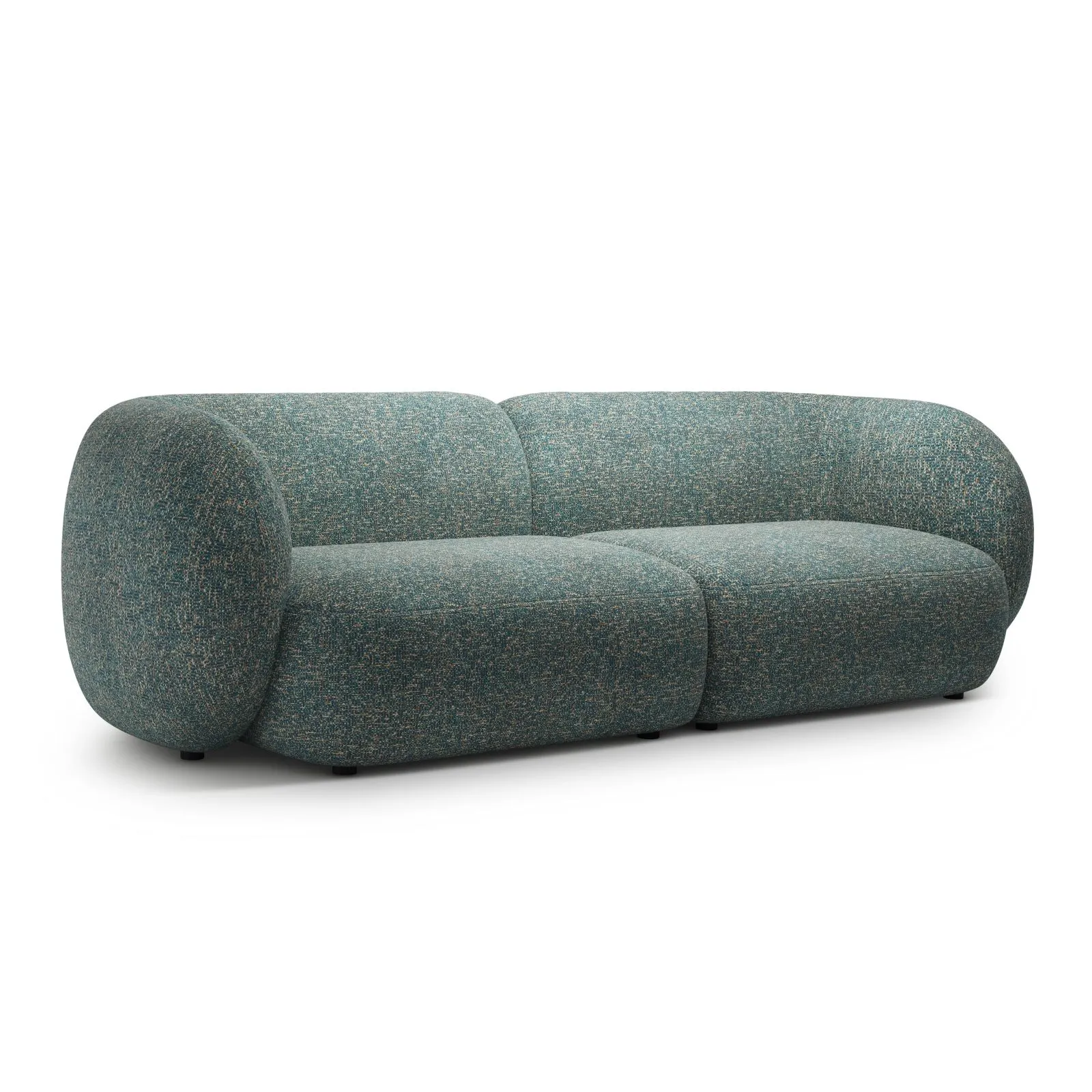 Kate 4-Sitzer Sofa mit Bezug aus Samt, Strukturstoff oder Boucle, 243x99 cm - Image 46