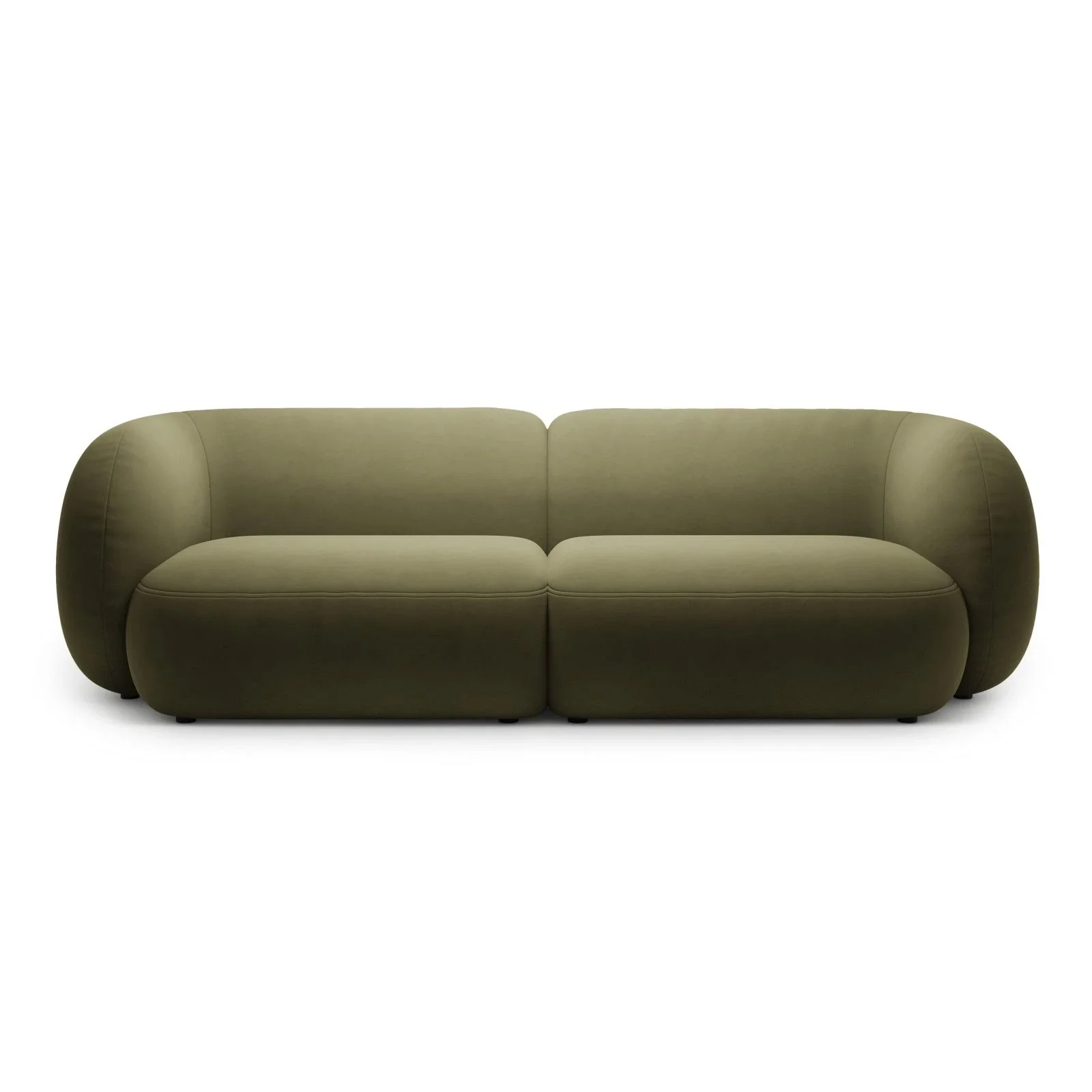 Kate 4-Sitzer Sofa mit Bezug aus Samt, Strukturstoff oder Boucle, 243x99 cm - Image 61