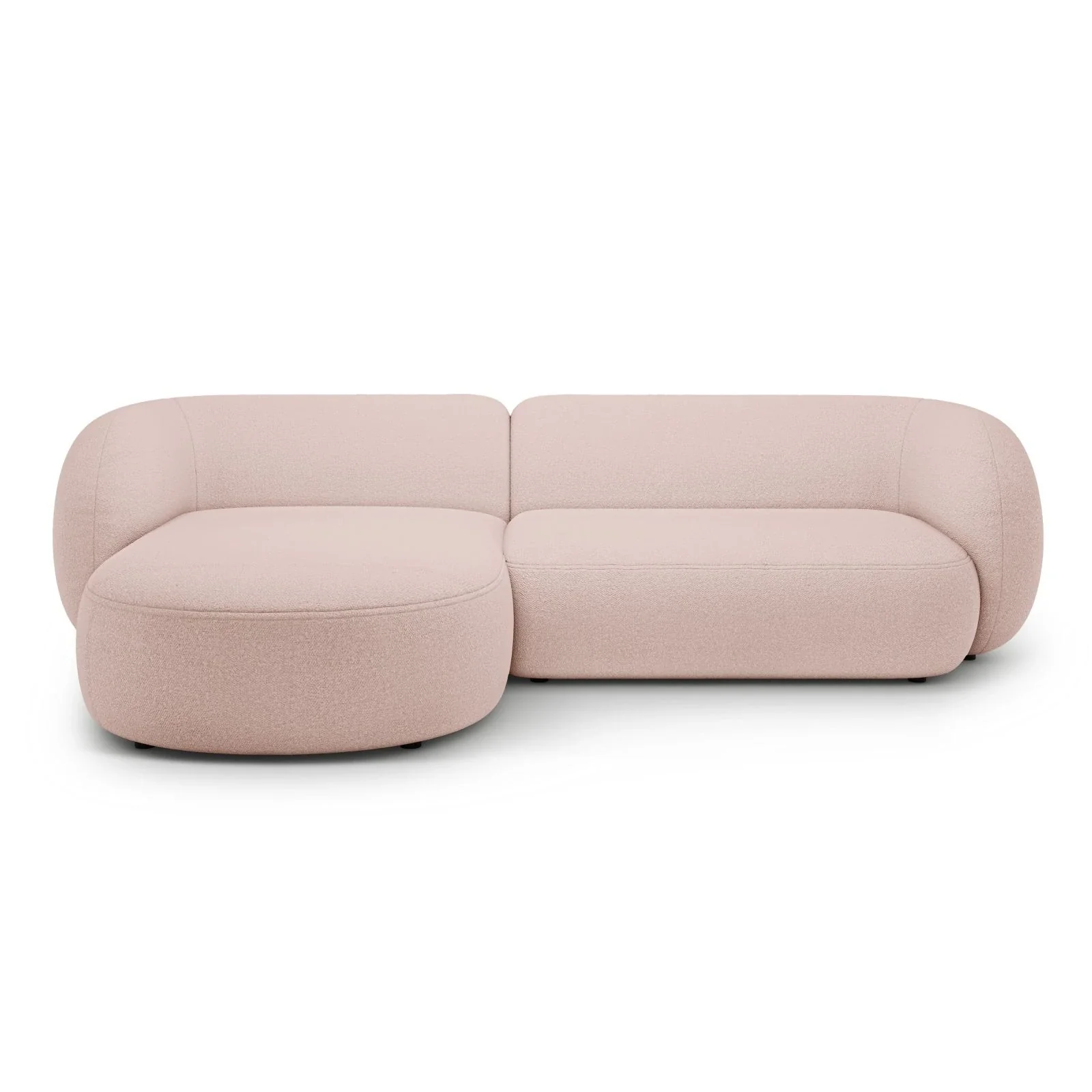 Kate Ecksofa Links mit Bezug aus Samt, Strukturstoff oder Boucle, 285x176 cm - Image 13