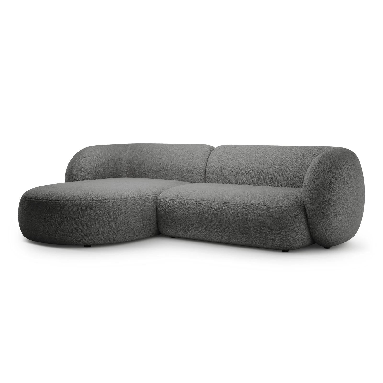 Kate Ecksofa Links mit Bezug aus Samt, Strukturstoff oder Boucle, 285x176 cm - Image 18