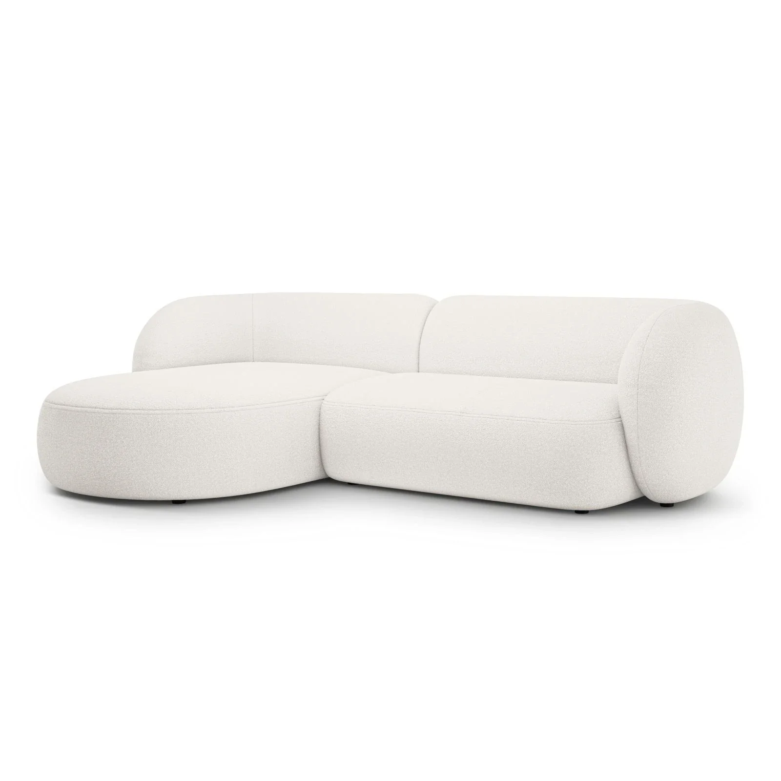 Kate Ecksofa Links mit Bezug aus Samt, Strukturstoff oder Boucle, 285x176 cm - Image 2