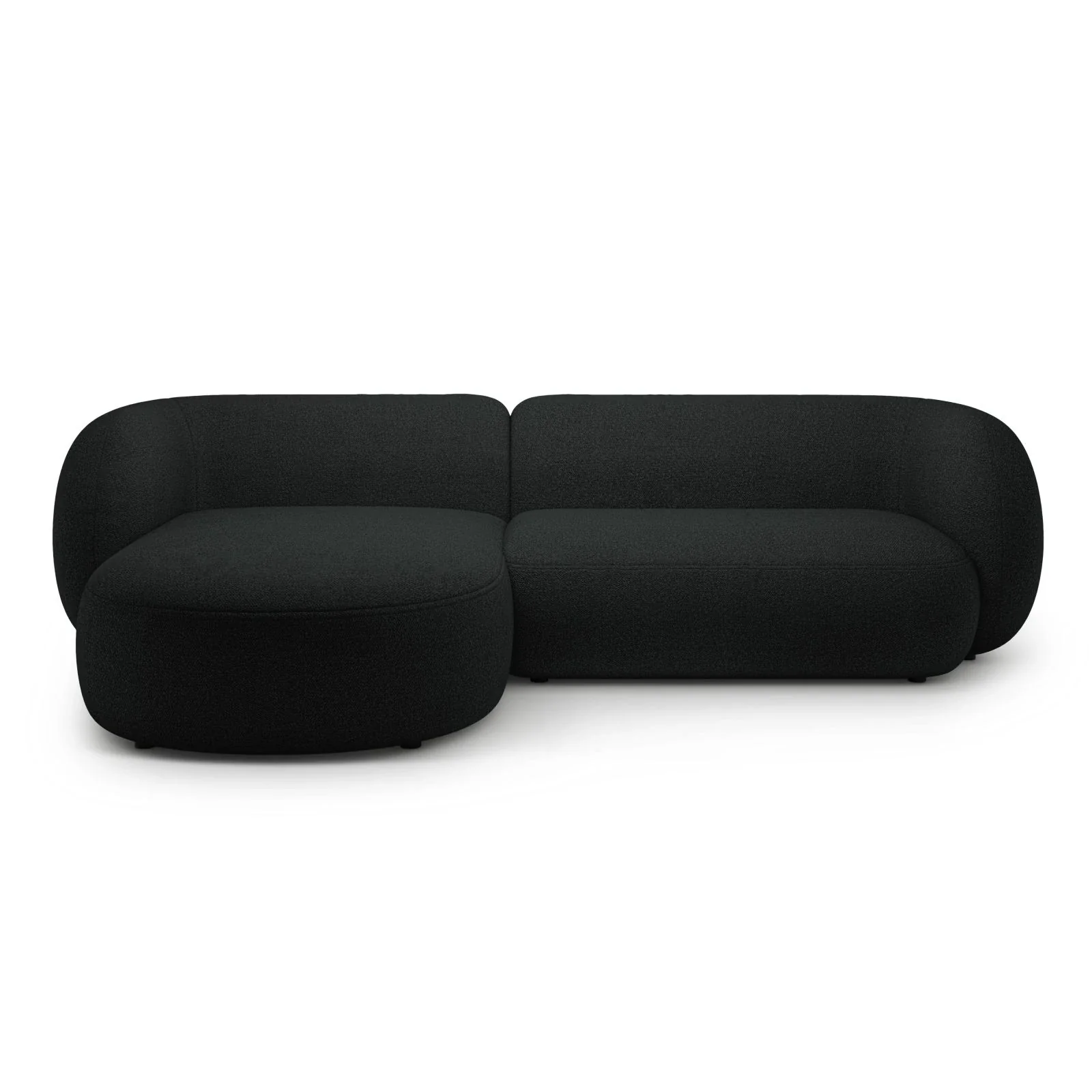Kate Ecksofa Links mit Bezug aus Samt, Strukturstoff oder Boucle, 285x176 cm - Image 21
