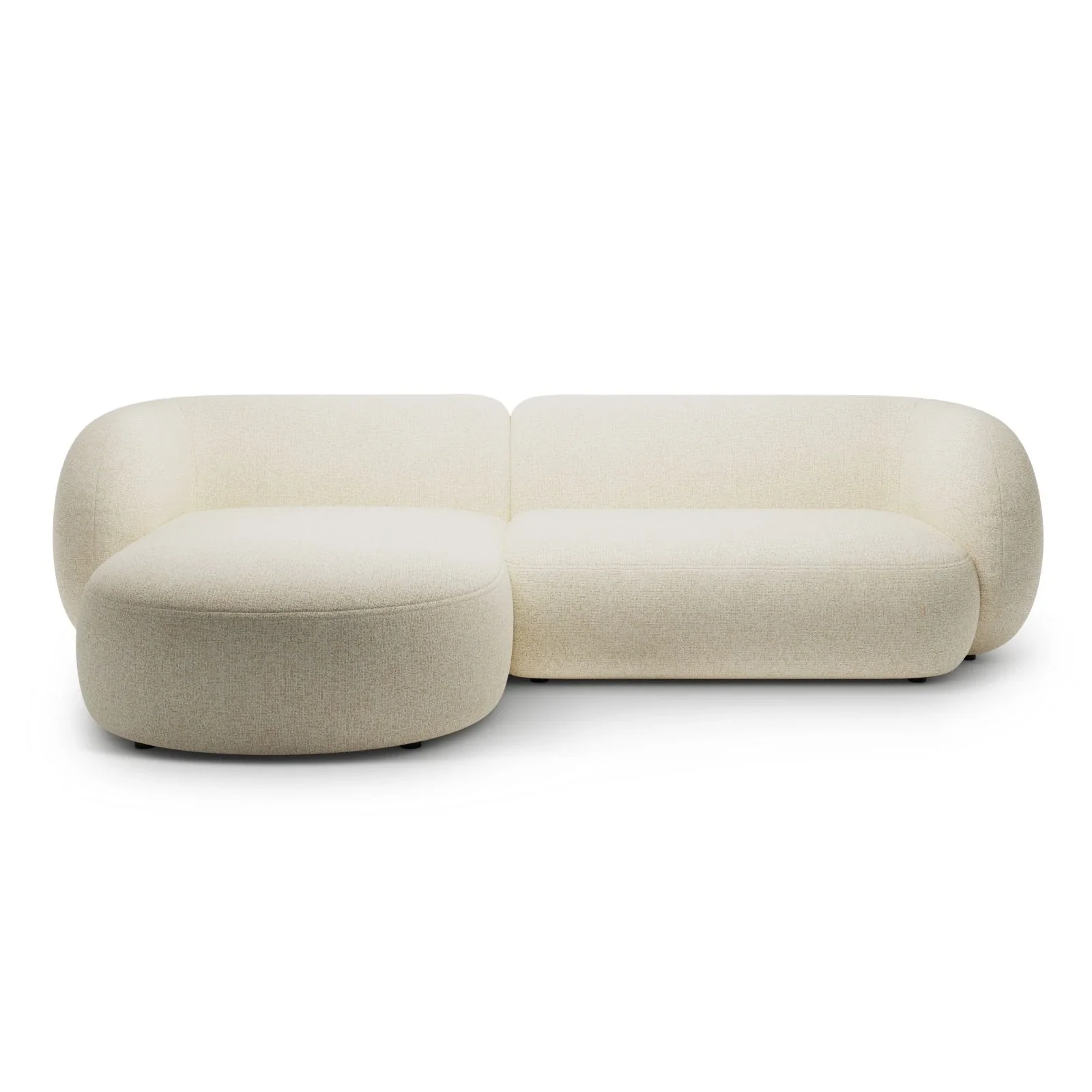 Kate Ecksofa Links mit Bezug aus Samt, Strukturstoff oder Boucle, 285x176 cm - Image 29