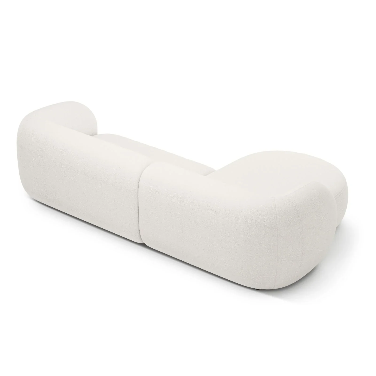Kate Ecksofa Links mit Bezug aus Samt, Strukturstoff oder Boucle, 285x176 cm - Image 3
