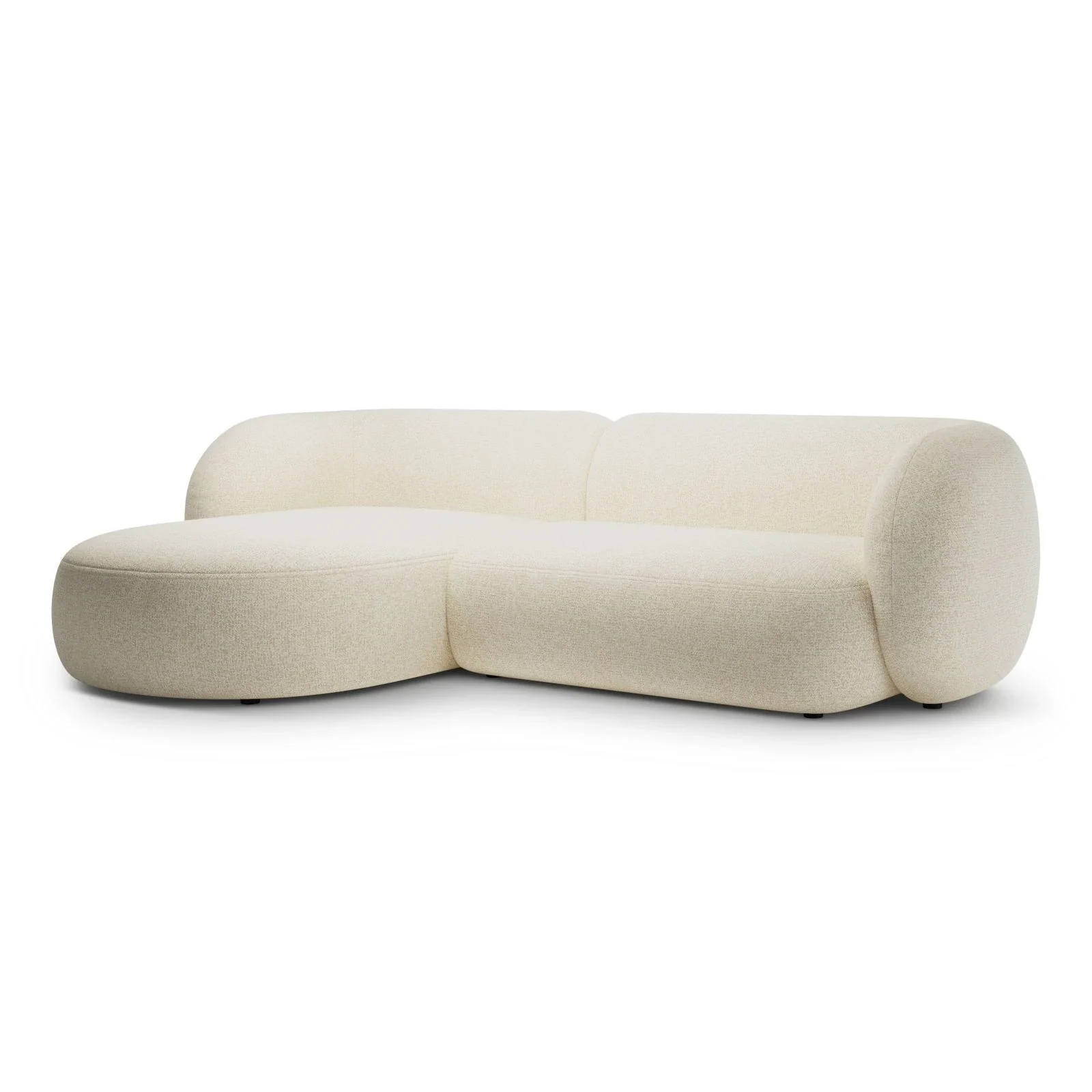 Kate Ecksofa Links mit Bezug aus Samt, Strukturstoff oder Boucle, 285x176 cm - Image 30