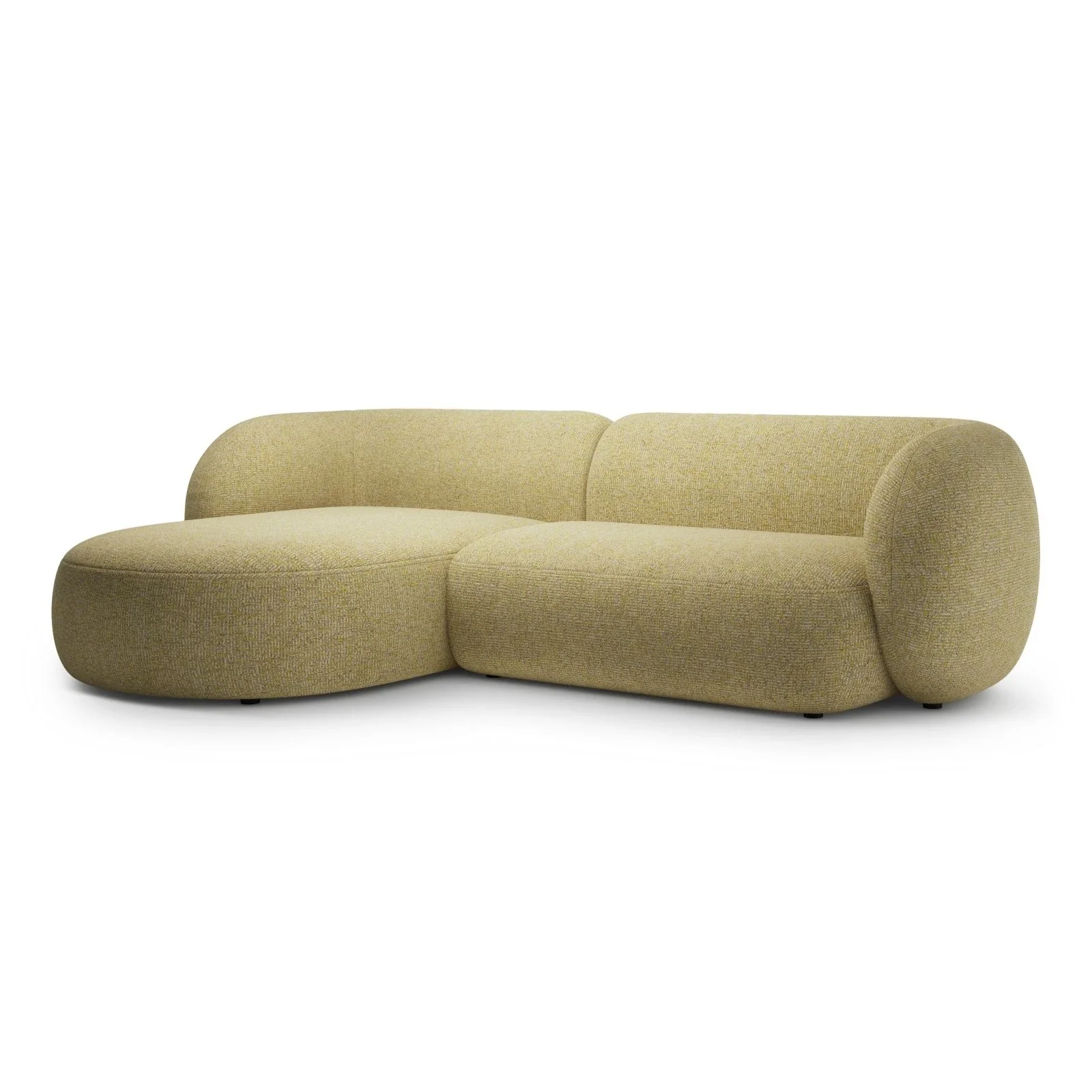 Kate Ecksofa Links mit Bezug aus Samt, Strukturstoff oder Boucle, 285x176 cm - Image 38