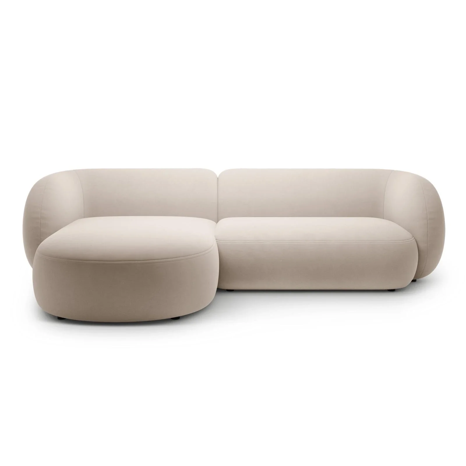 Kate Ecksofa Links mit Bezug aus Samt, Strukturstoff oder Boucle, 285x176 cm - Image 53