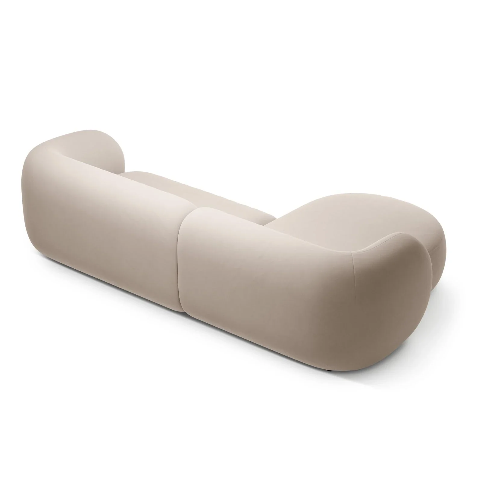 Kate Ecksofa Links mit Bezug aus Samt, Strukturstoff oder Boucle, 285x176 cm - Image 55