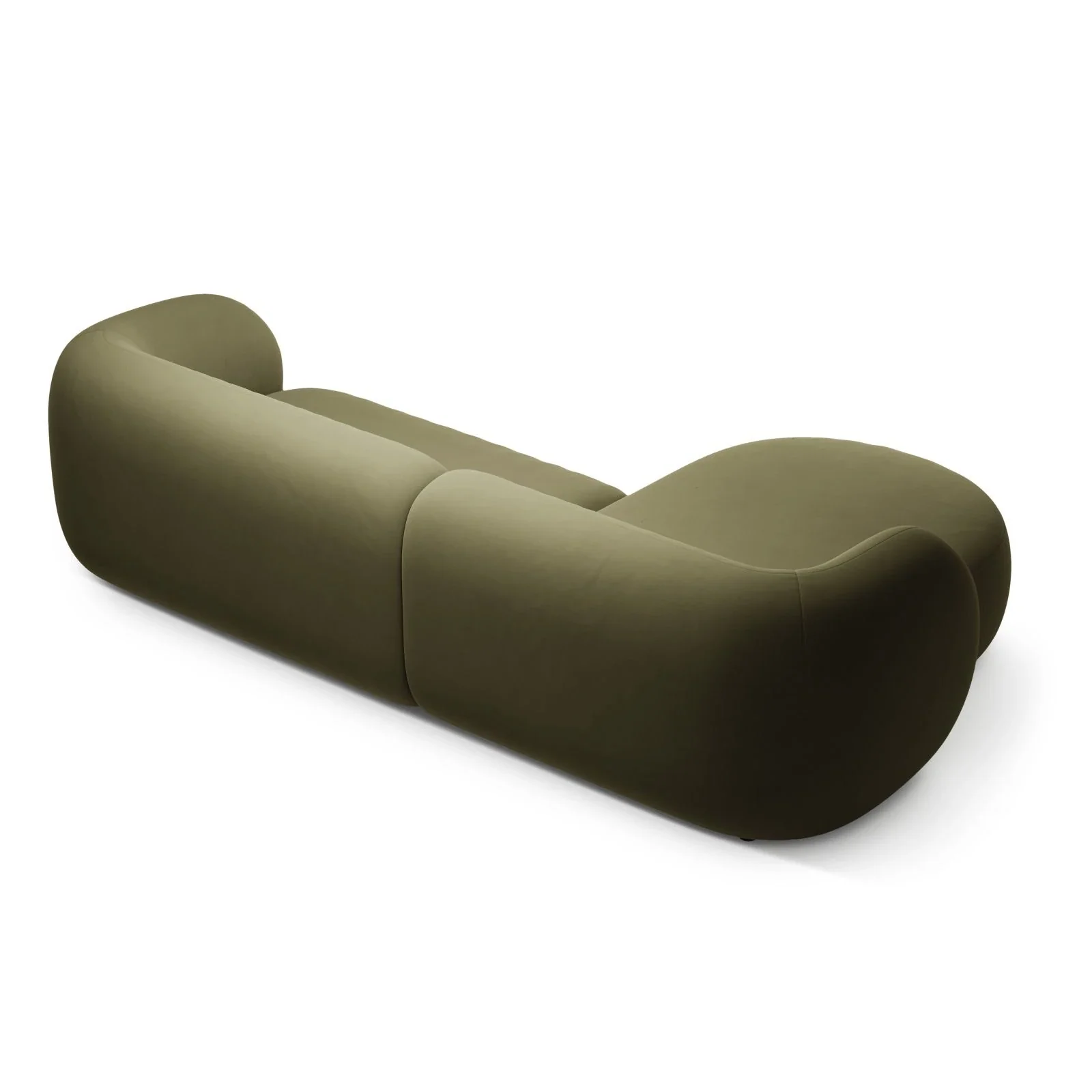 Kate Ecksofa Links mit Bezug aus Samt, Strukturstoff oder Boucle, 285x176 cm - Image 63