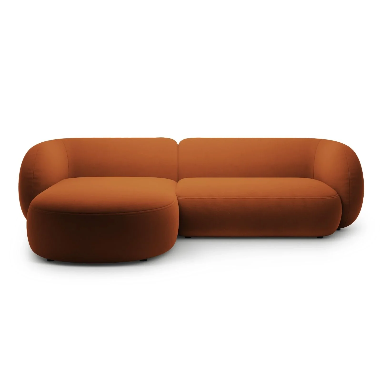 Kate Ecksofa Links mit Bezug aus Samt, Strukturstoff oder Boucle, 285x176 cm - Image 69