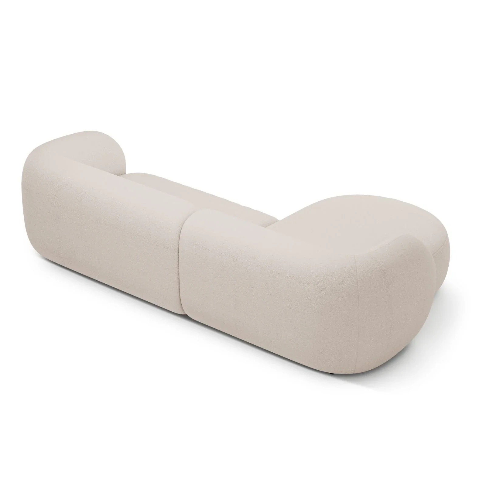 Kate Ecksofa Links mit Bezug aus Samt, Strukturstoff oder Boucle, 285x176 cm - Image 7