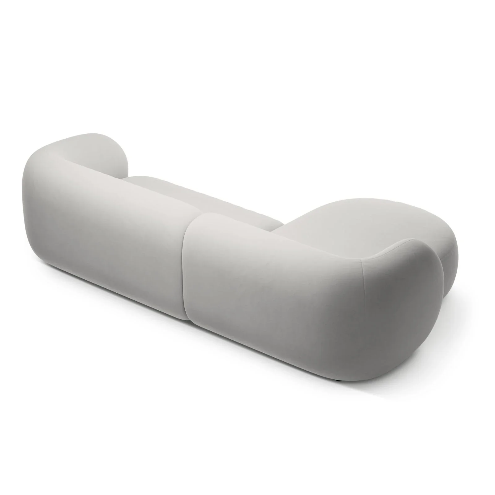 Kate Ecksofa Links mit Bezug aus Samt, Strukturstoff oder Boucle, 285x176 cm - Image 75