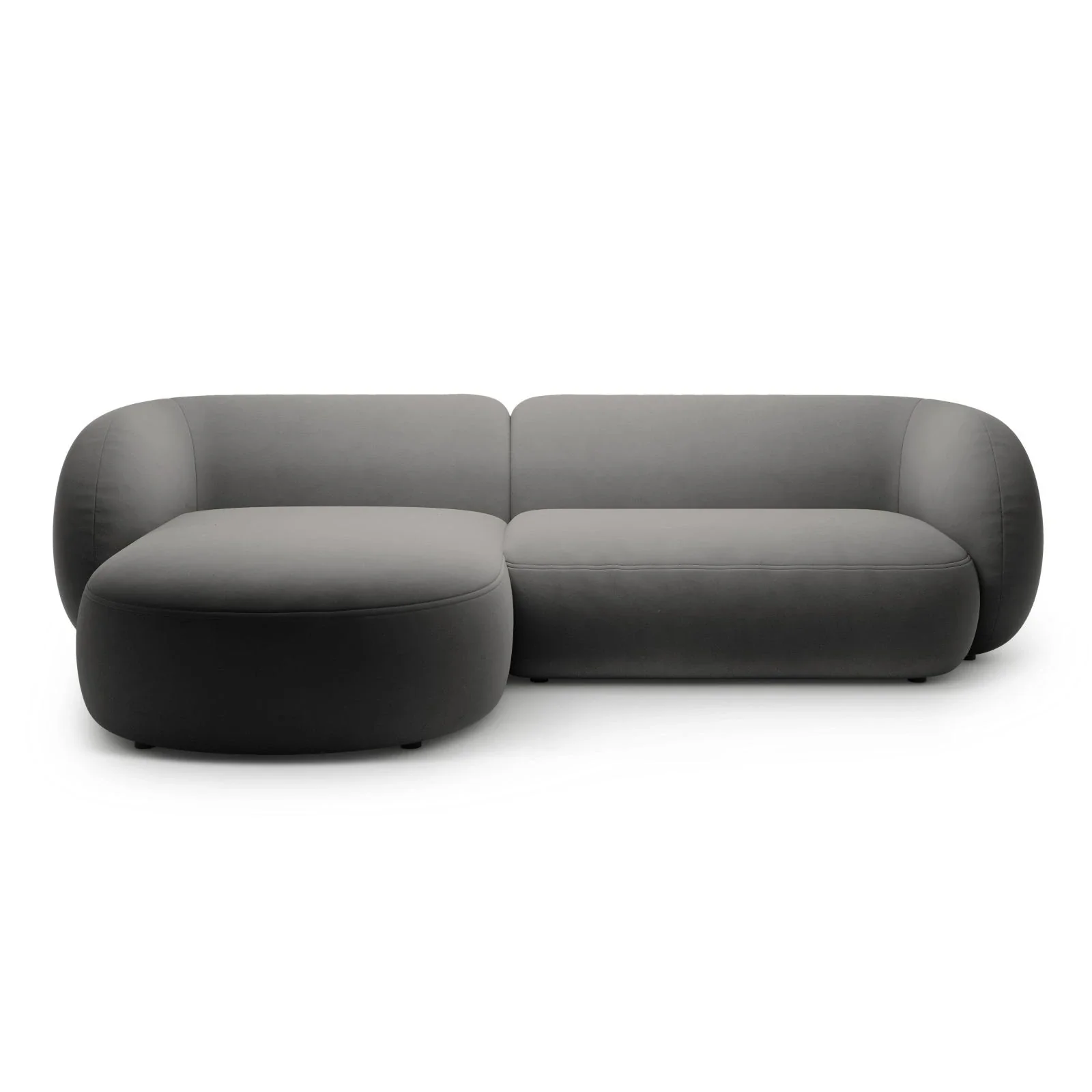 Kate Ecksofa Links mit Bezug aus Samt, Strukturstoff oder Boucle, 285x176 cm - Image 77