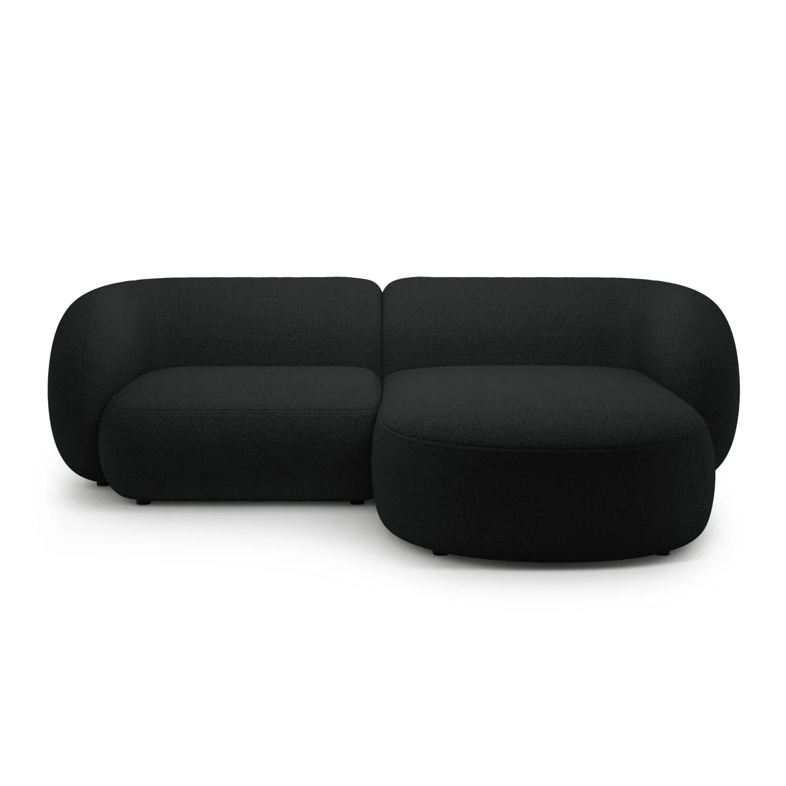 Kate Ecksofa Rechts mit Bezug aus Samt, Strukturstoff oder Boucle, 255x176 cm - Image 22