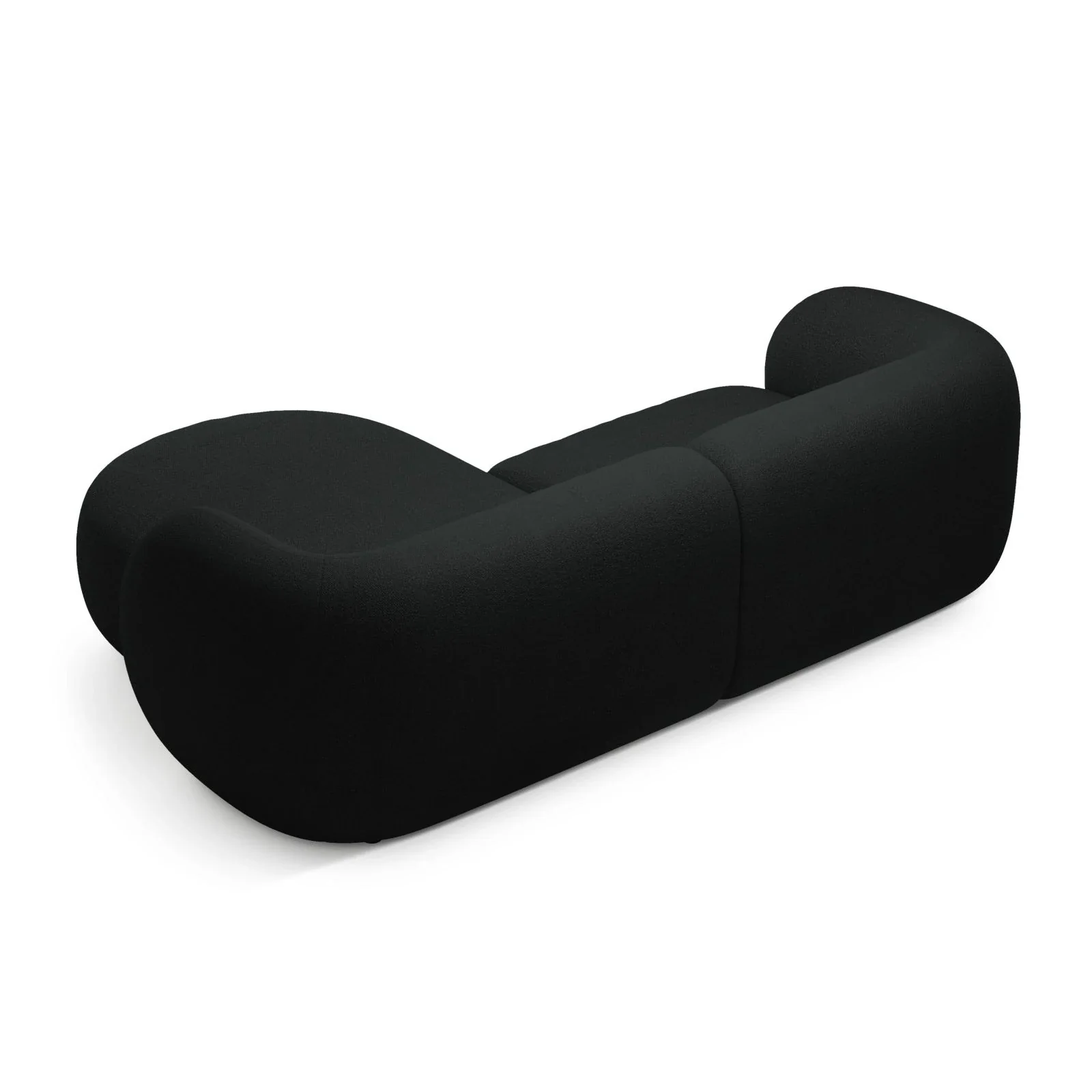 Kate Ecksofa Rechts mit Bezug aus Samt, Strukturstoff oder Boucle, 255x176 cm - Image 24