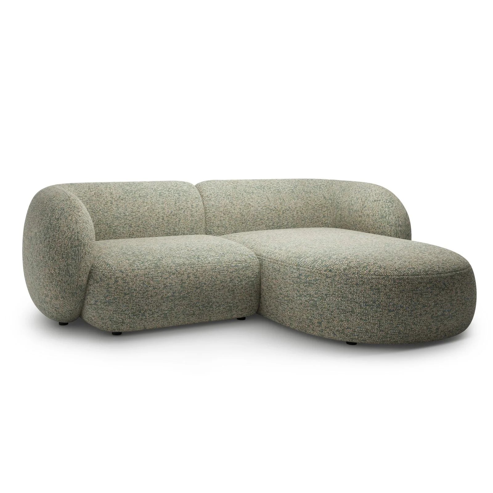 Kate Ecksofa Rechts mit Bezug aus Samt, Strukturstoff oder Boucle, 255x176 cm - Image 43