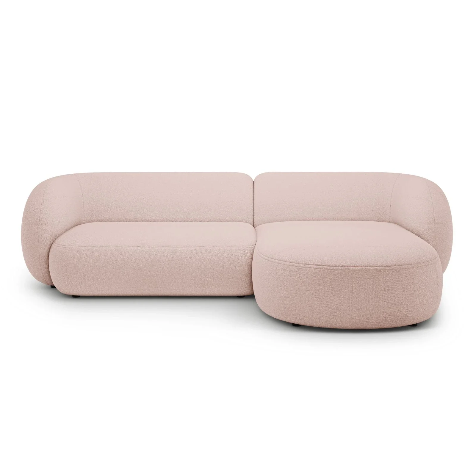 Kate Ecksofa Rechts mit Bezug aus Samt, Strukturstoff oder Boucle, 285x176 cm - Image 13