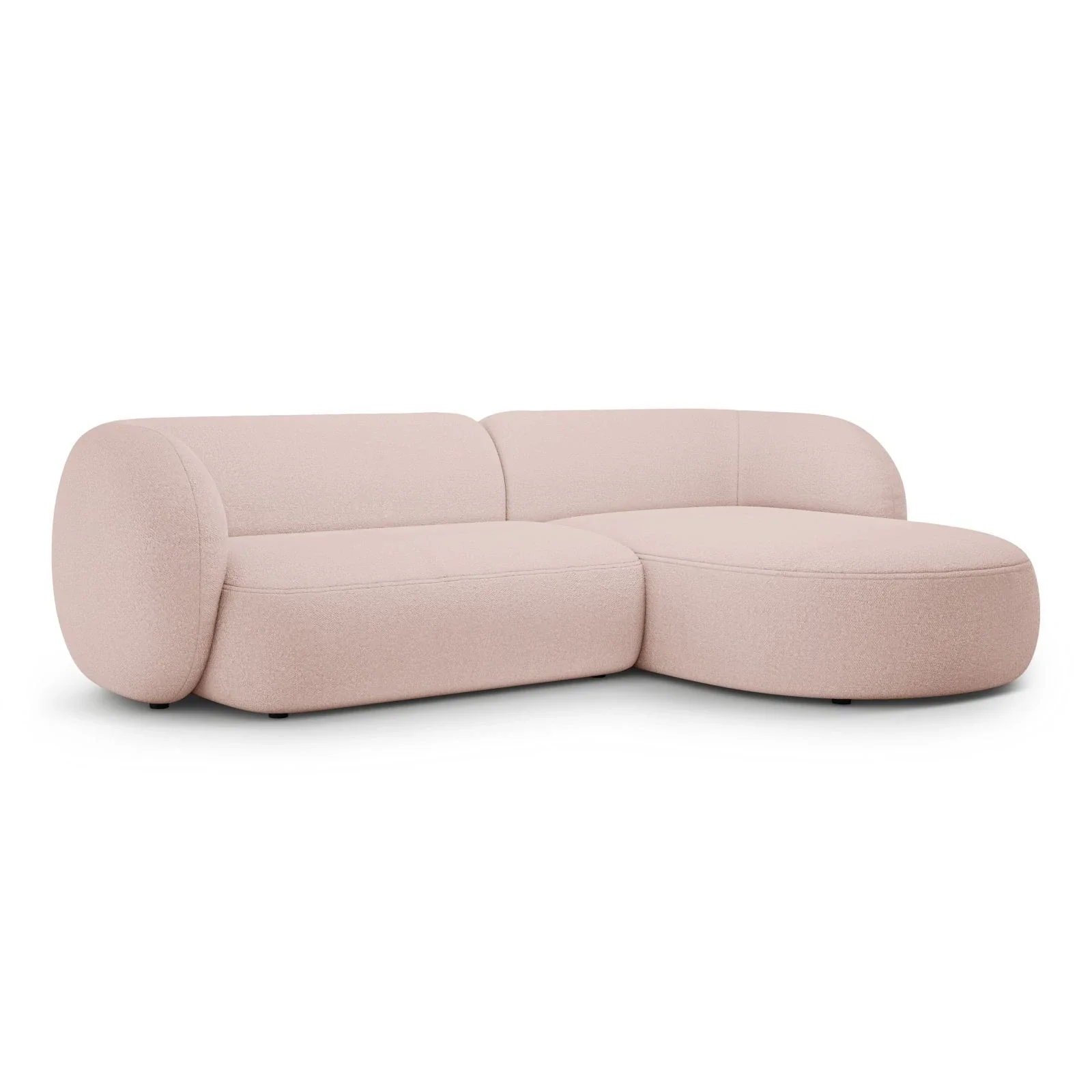 Kate Ecksofa Rechts mit Bezug aus Samt, Strukturstoff oder Boucle, 285x176 cm - Image 14