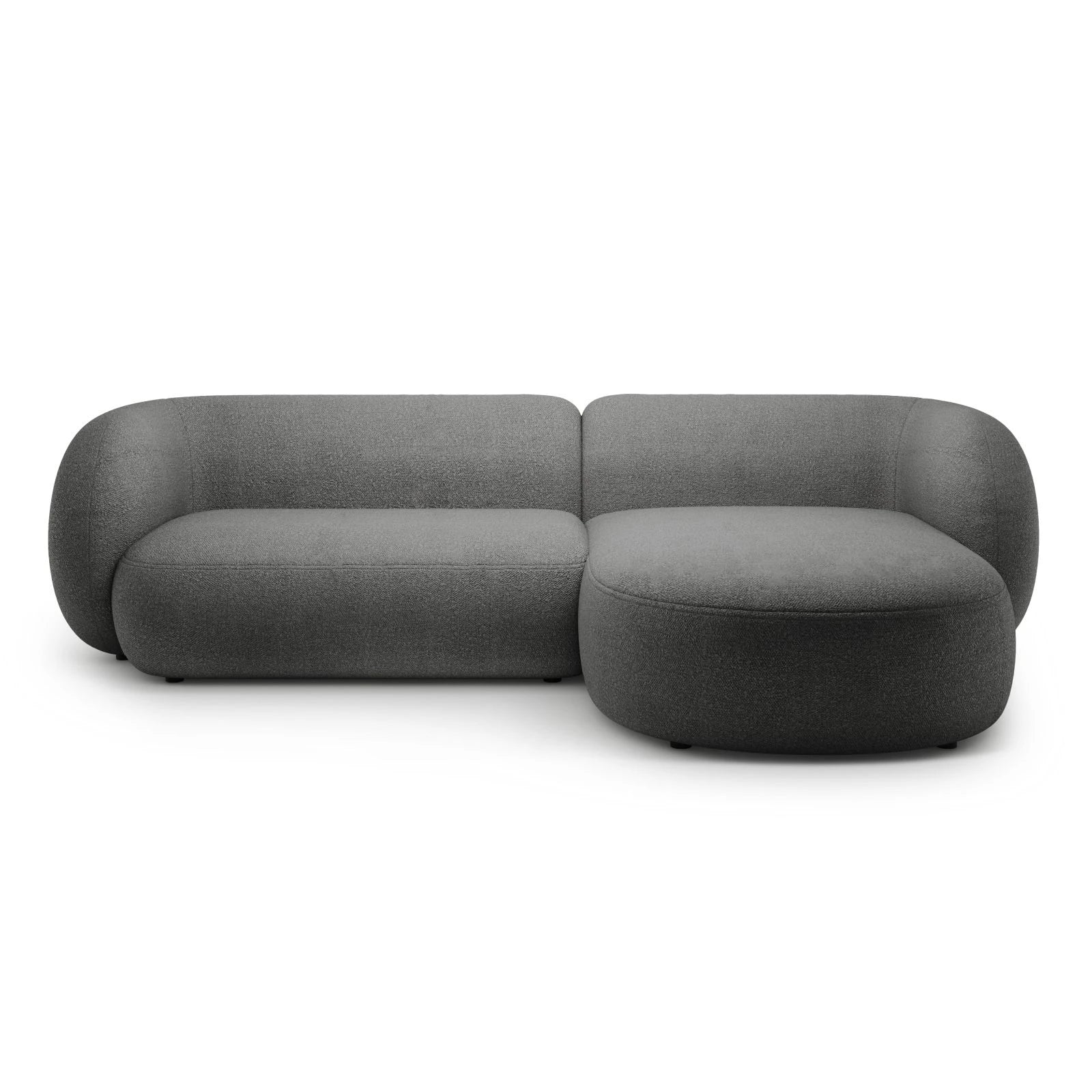 Kate Ecksofa Rechts mit Bezug aus Samt, Strukturstoff oder Boucle, 285x176 cm - Image 17