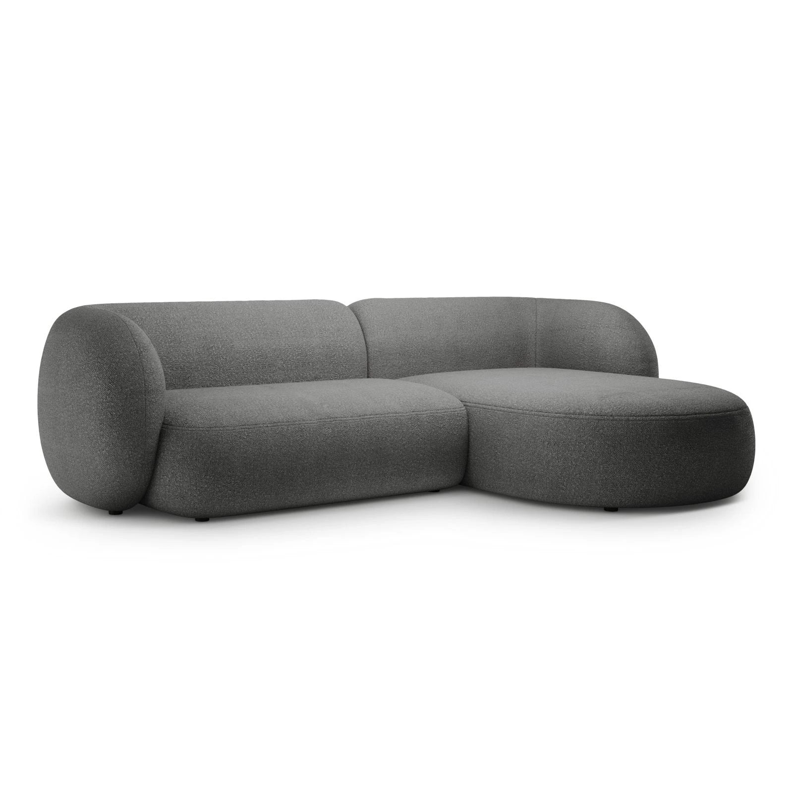 Kate Ecksofa Rechts mit Bezug aus Samt, Strukturstoff oder Boucle, 285x176 cm - Image 18