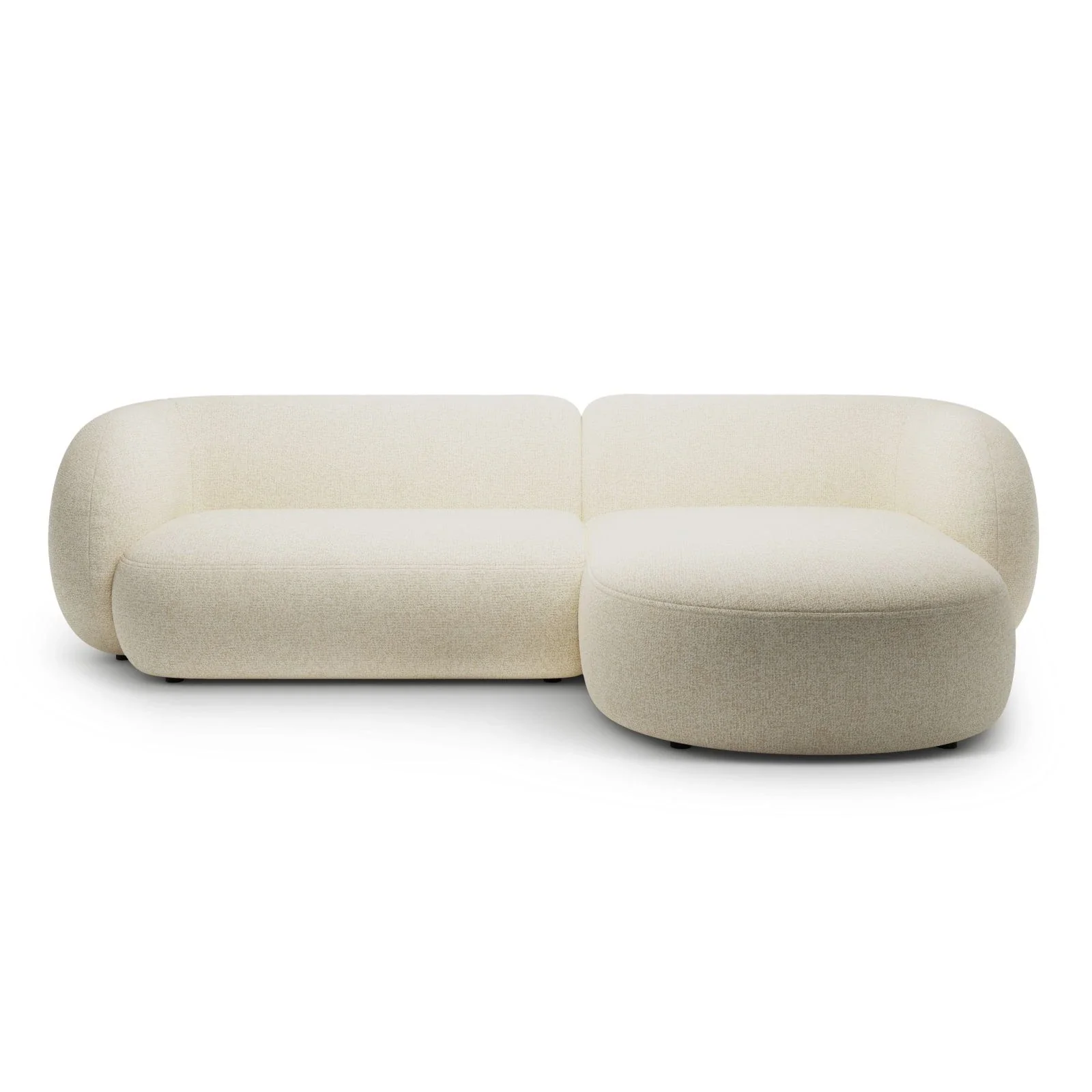 Kate Ecksofa Rechts mit Bezug aus Samt, Strukturstoff oder Boucle, 285x176 cm - Image 29
