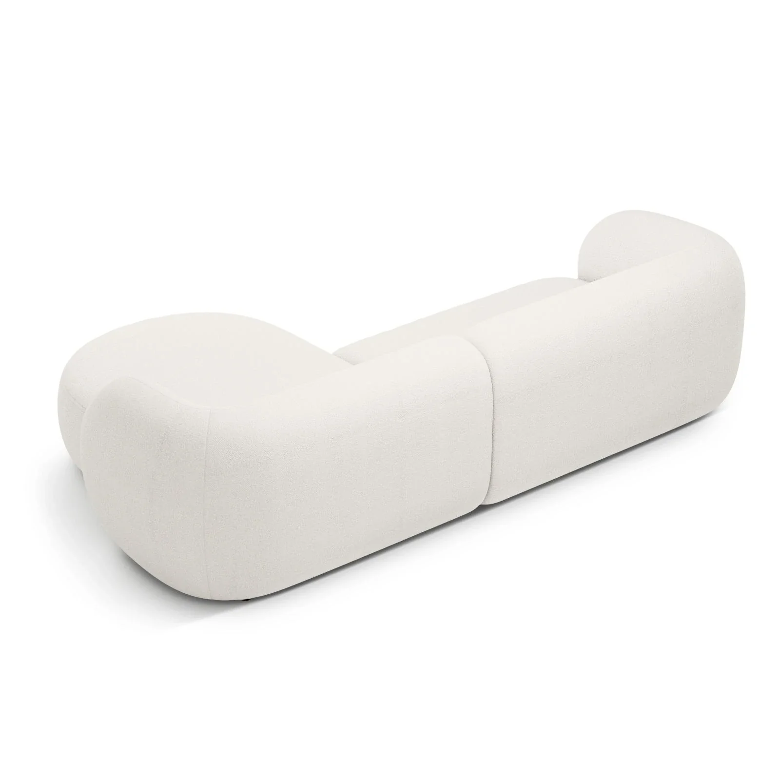 Kate Ecksofa Rechts mit Bezug aus Samt, Strukturstoff oder Boucle, 285x176 cm - Image 3