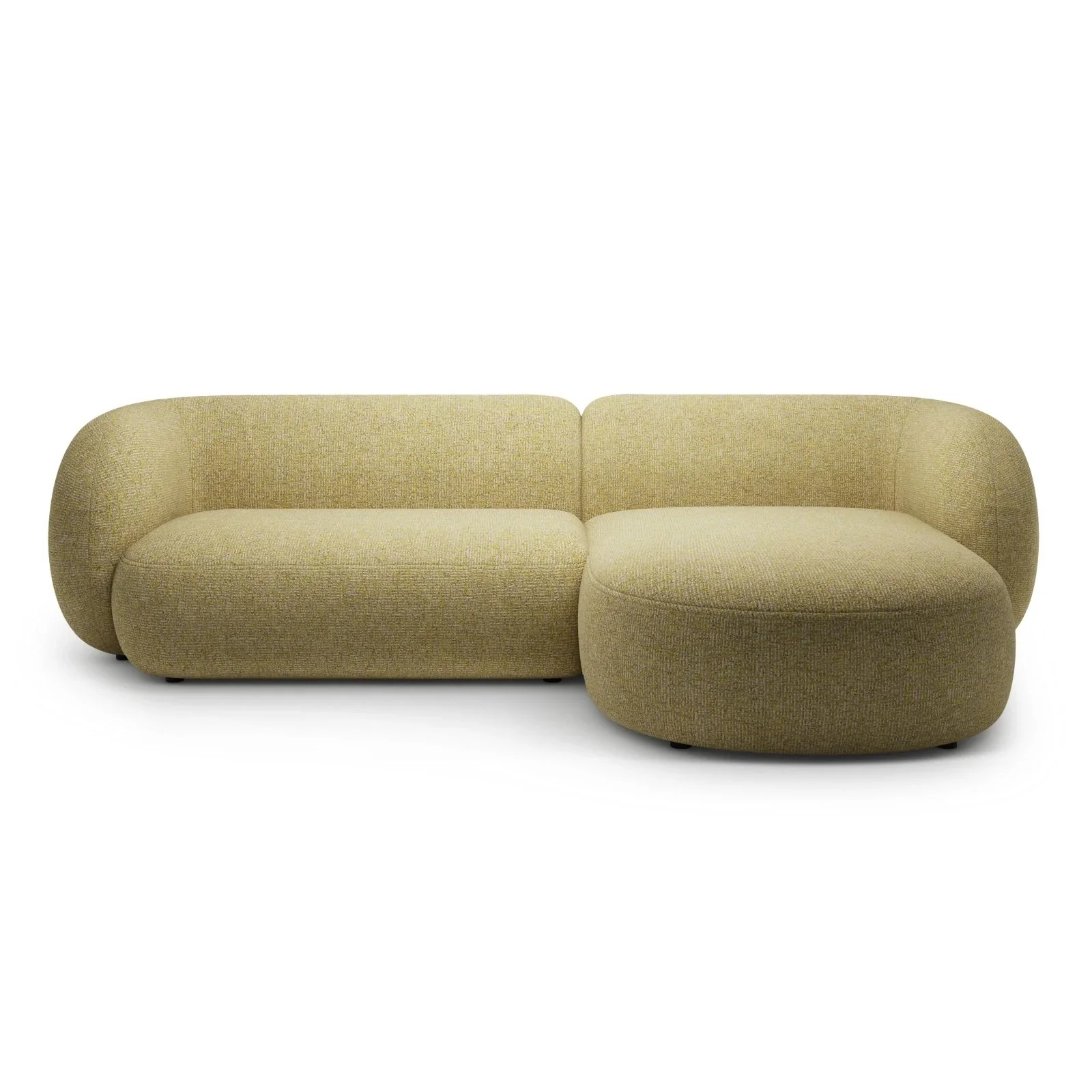 Kate Ecksofa Rechts mit Bezug aus Samt, Strukturstoff oder Boucle, 285x176 cm - Image 37