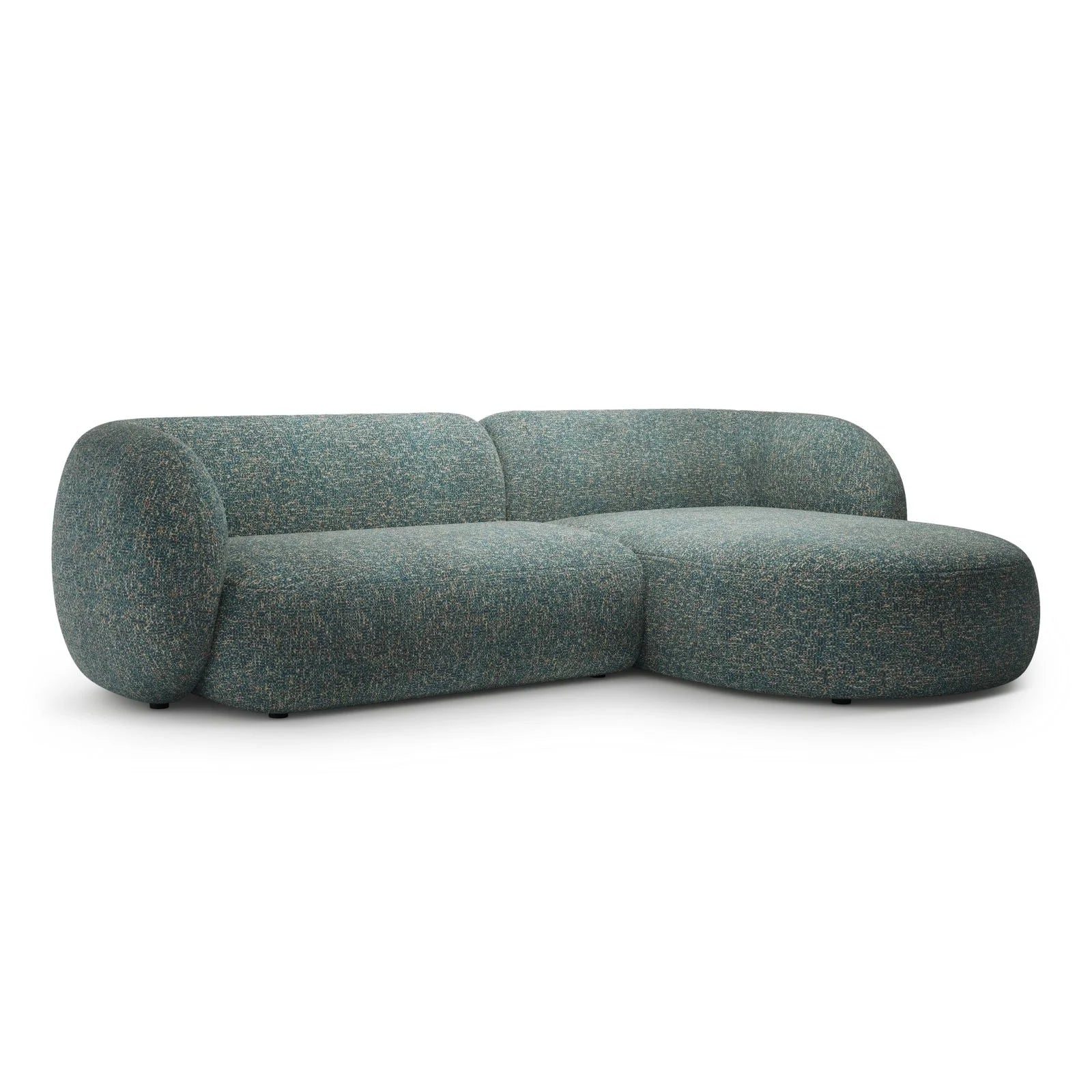 Kate Ecksofa Rechts mit Bezug aus Samt, Strukturstoff oder Boucle, 285x176 cm - Image 46